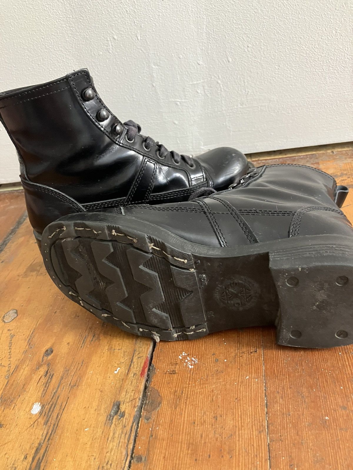 RBRSL × Vintage 90s vintage OS black grunge industrial boots Size US 6 / IT 36 - 5 Thumbnail