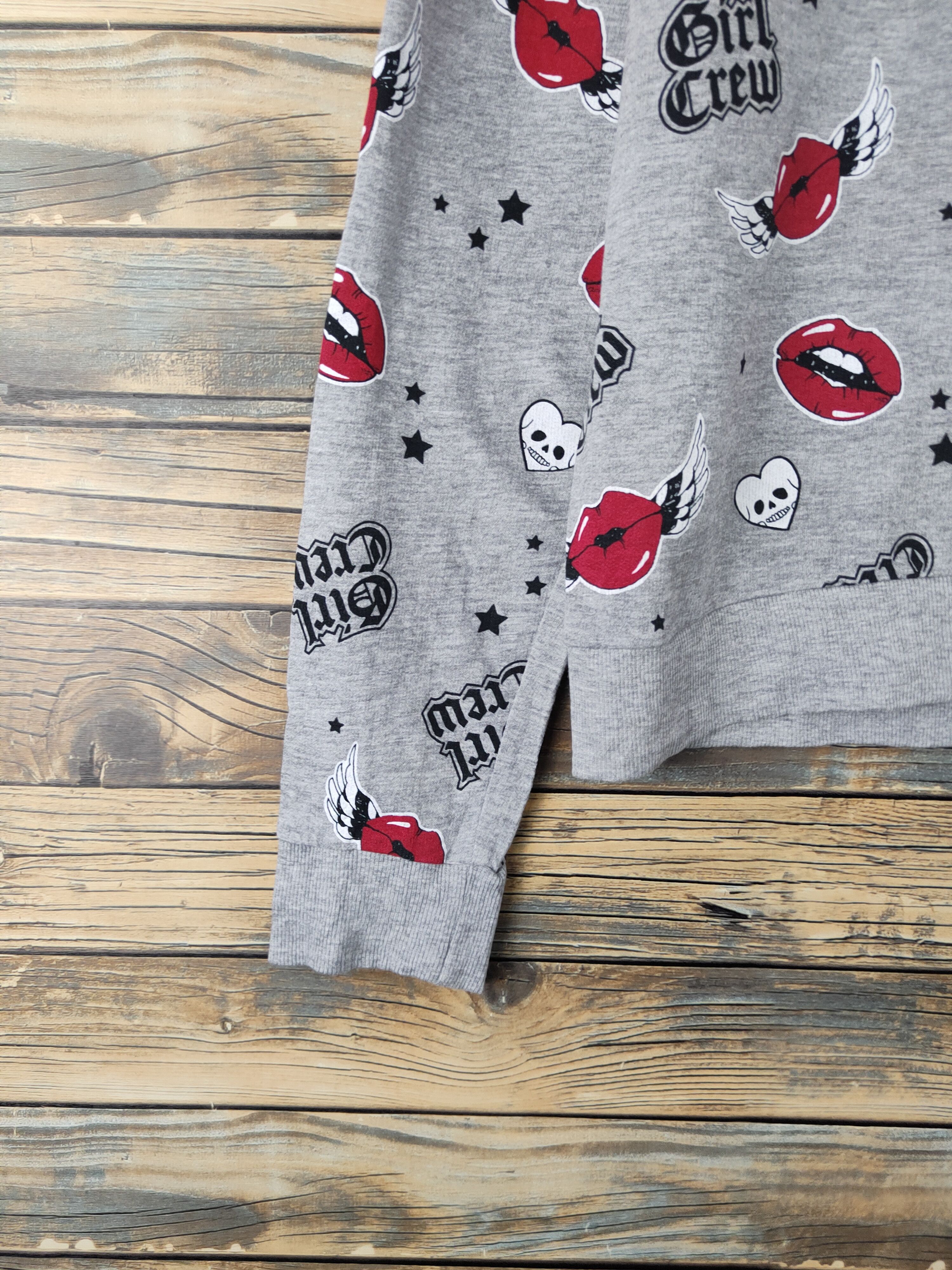 Japanese Brand DL Girl Crew Gray Sweatshirts #2482 Size L / US 10 / IT 46 - 5 Thumbnail
