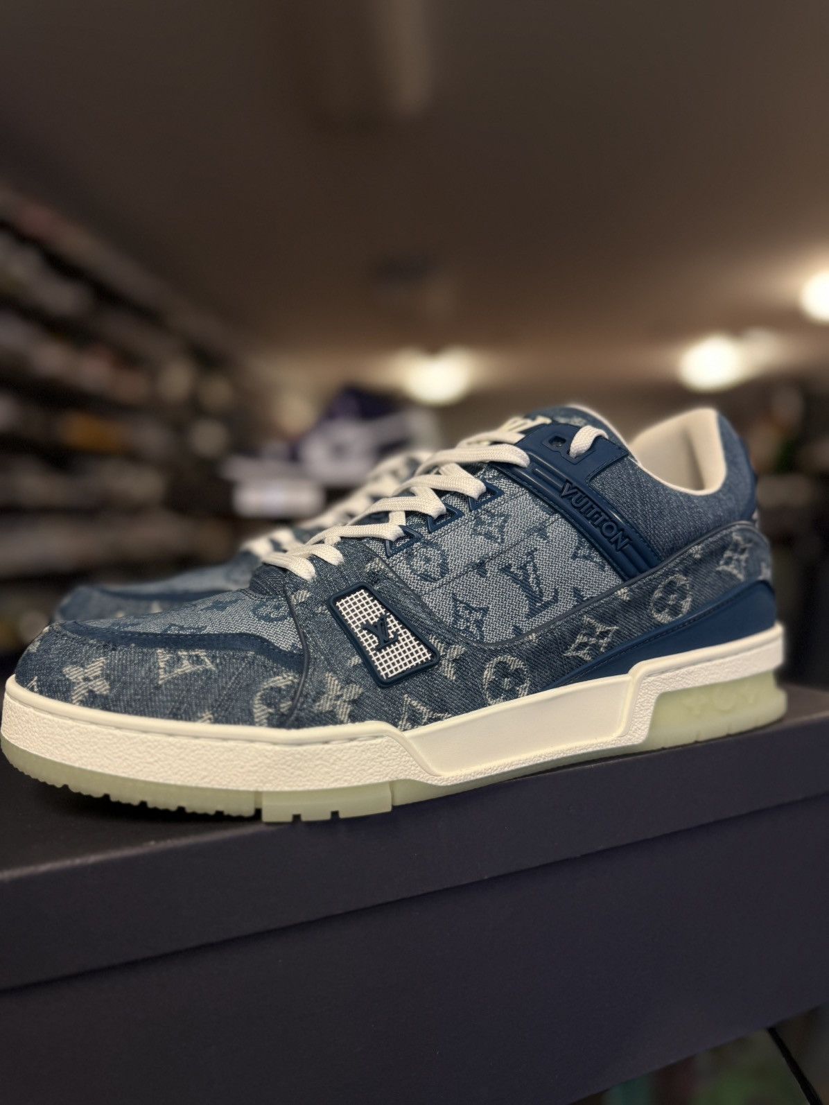 Louis Vuitton Louis Vuitton Denim Trainer 2020 Size 9UK/10US New Size US 10 / EU 43 - 2 Thumbnail
