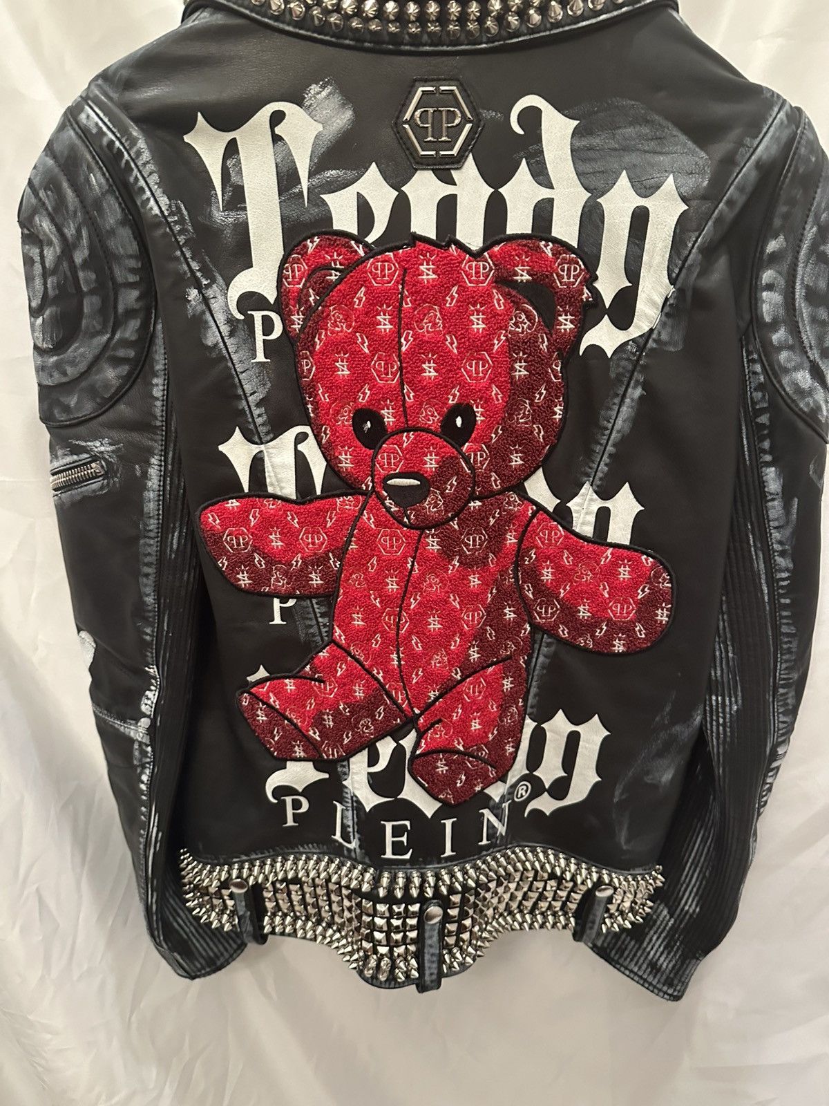 Philipp Plein Phillipp Plein Teddy Bear Leather Jacket Size US XL / EU 56 / 4 - 13 Thumbnail
