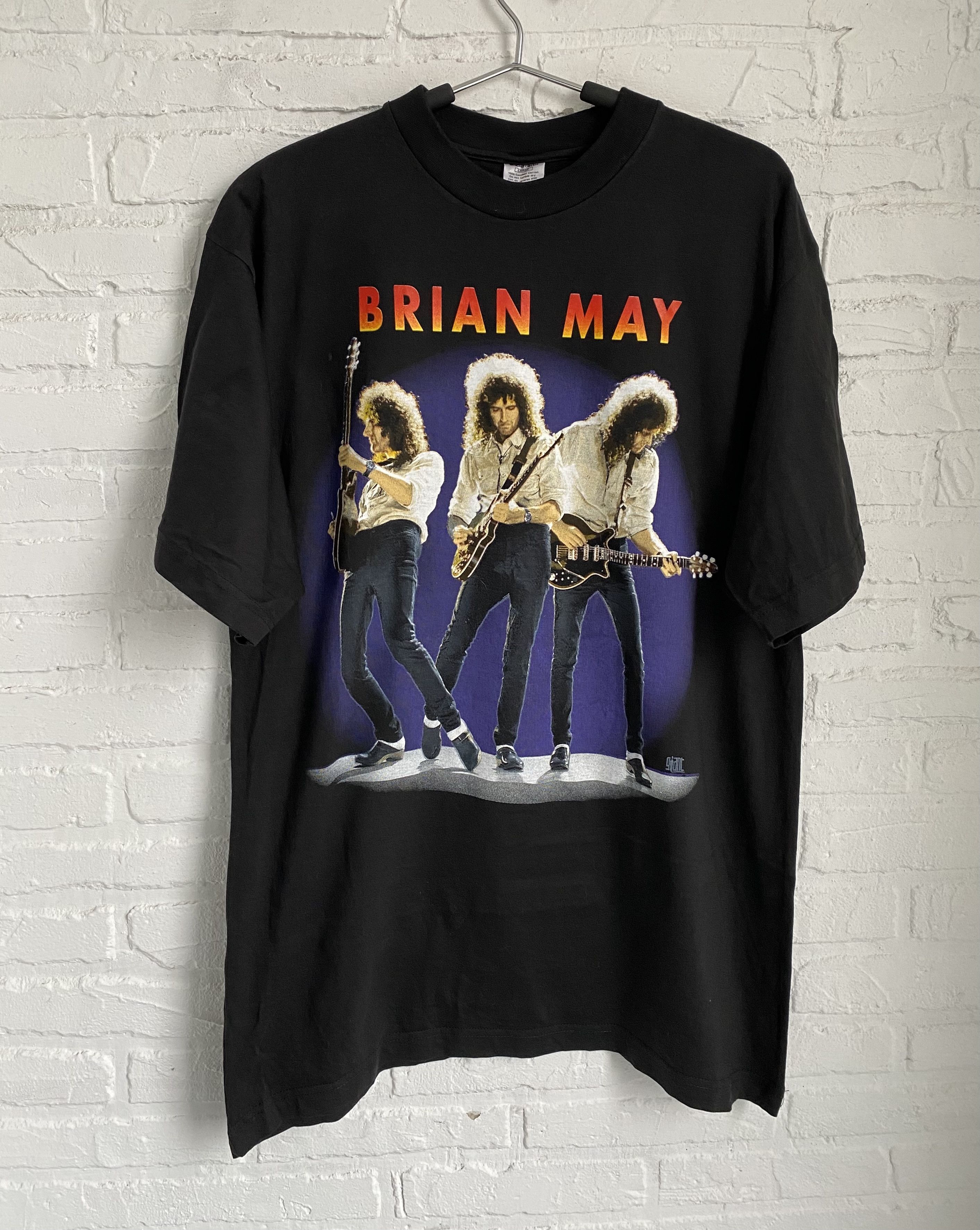 Band Tees × Vintage vintage 90s Brian May tour rock t-shirt Size US L / EU 52-54 / 3 - 1 Thumbnail