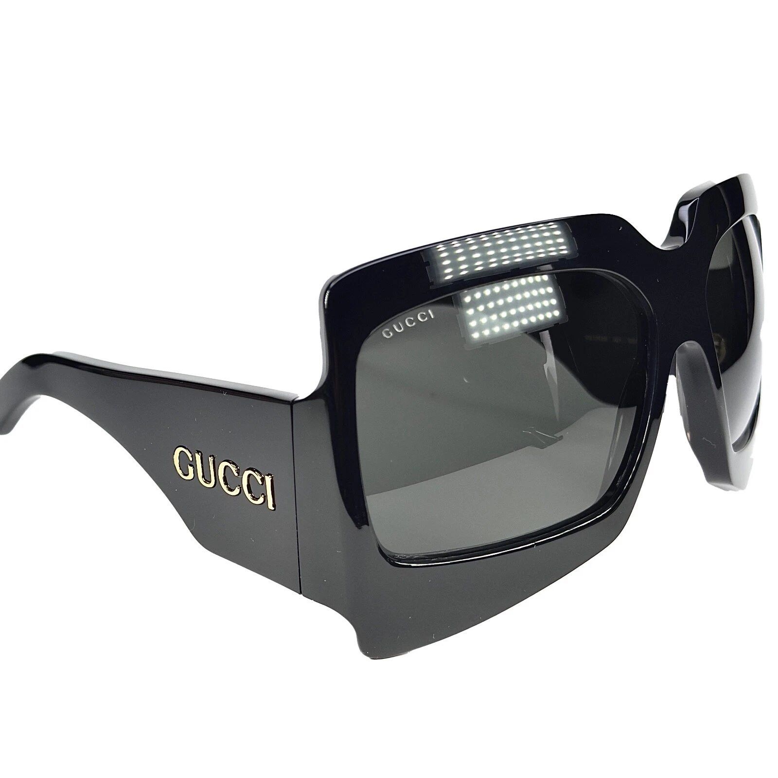 Gucci GUCCI GG1243S AUTHENTIC Black Oversized Geometric 1243 001 Size ONE SIZE - 5 Thumbnail