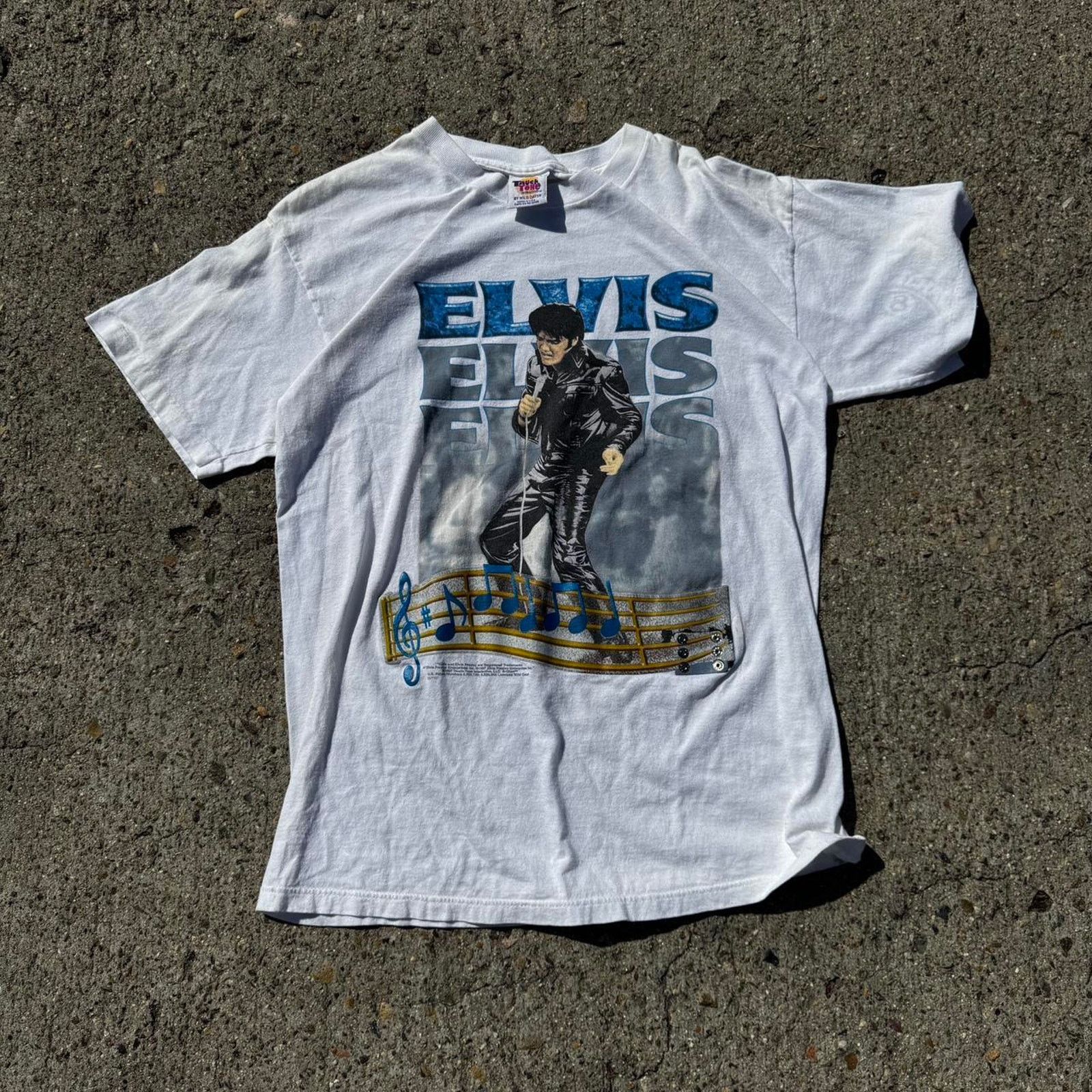 Vintage 1997 Wild Oats Elvis T-Shirt – Vintage Men’s Large Size US L / EU 52-54 / 3 - 1 Thumbnail