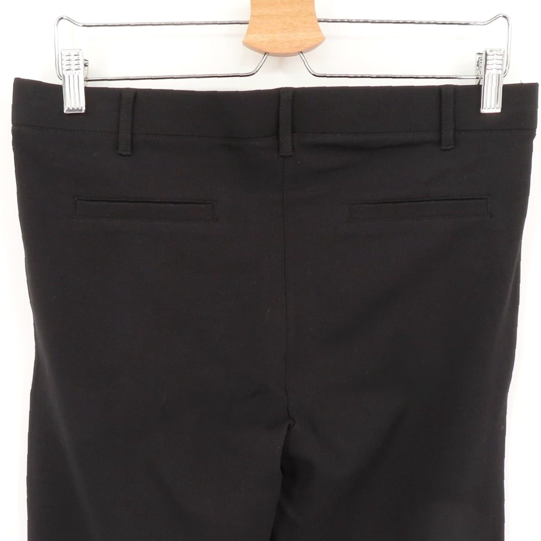 Vintage Betabrand Women Large W0249-BK Crop Classic Dress Yoga Pants Solid Black Size 36" / US 14 / IT 50 - 5 Thumbnail