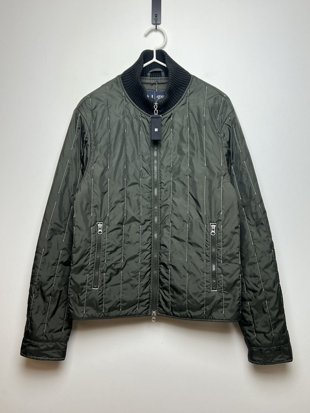 Giorgio Armani armani y2k archive moto/bomber jacket Size US M / EU 48-50 / 2 - 2 Thumbnail
