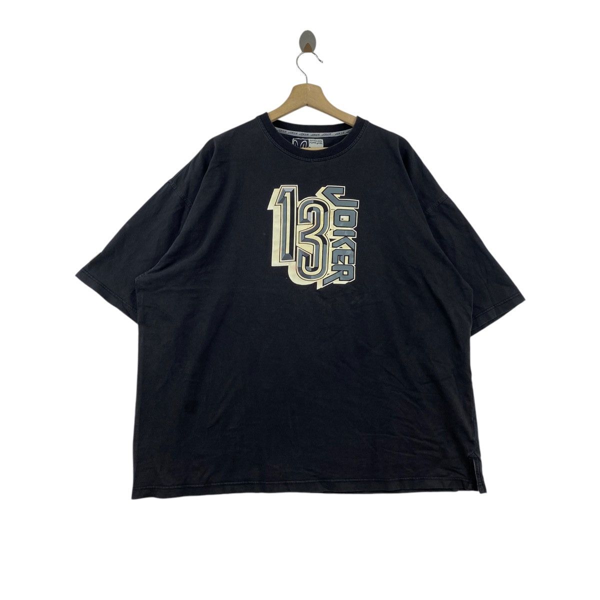 Vintage Vintage 13 JOKER Hip Hop Rap Brand Print Black Oversize Size US XXL / EU 58 / 5 - 1 Thumbnail