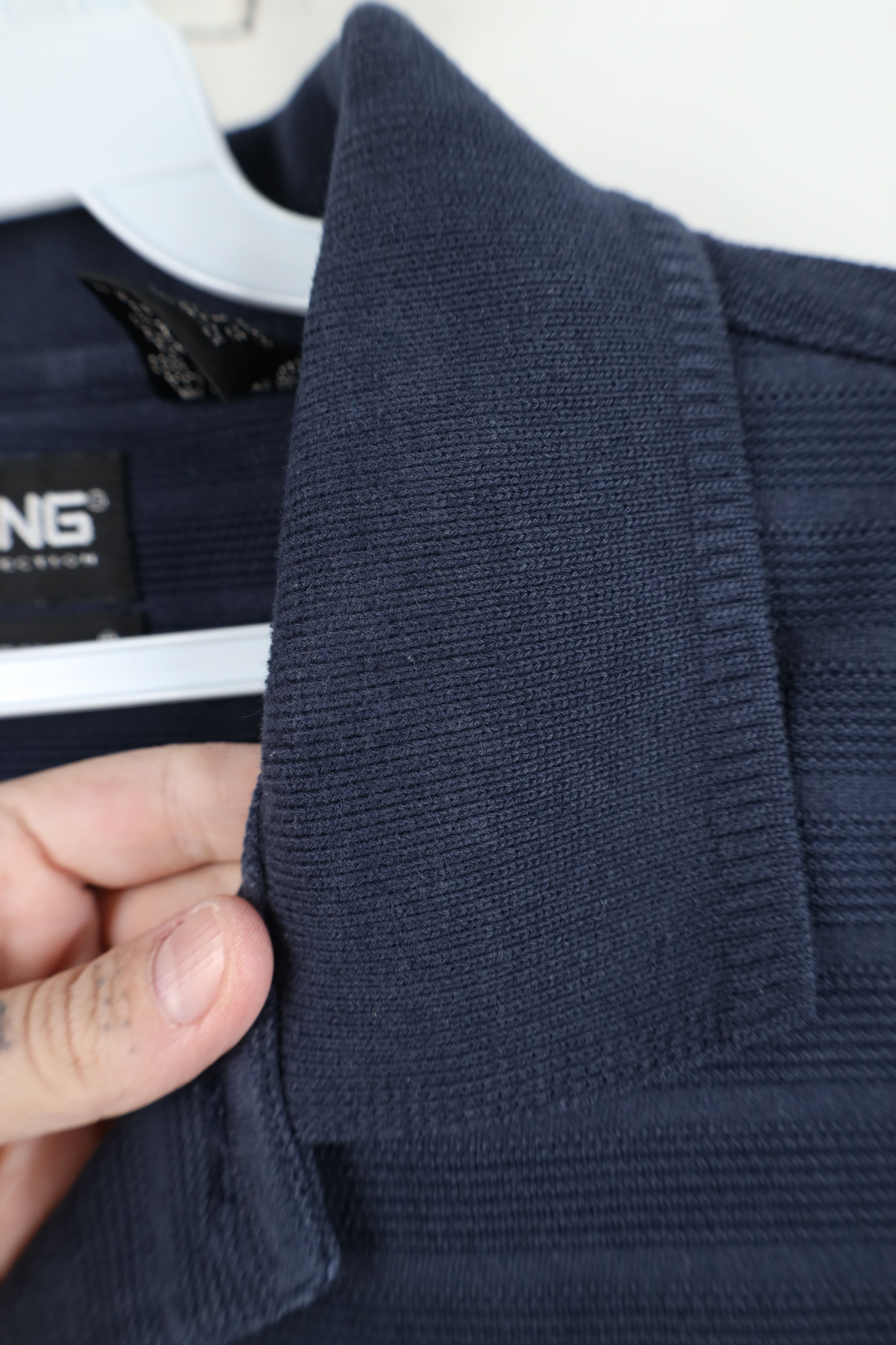 PING Vintage 90s Y2K Ping Golf Spell Ribbed Golfing Polo Shirt Size US L / EU 52-54 / 3 - 10 Thumbnail