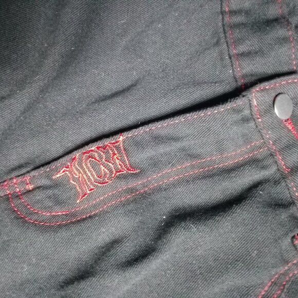Other Vintage Y2K Baggy Heaven Can Wait Embroidered Denim Jeans Size US 34 / EU 50 - 4 Thumbnail