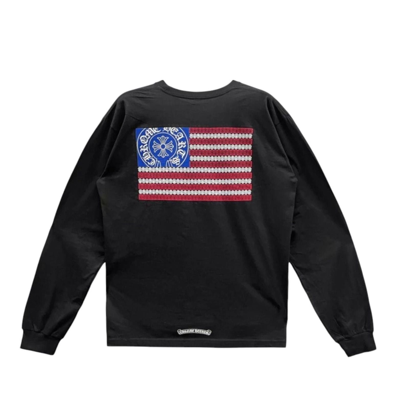 Chrome Hearts American Flag Long Sleeve | Grailed
