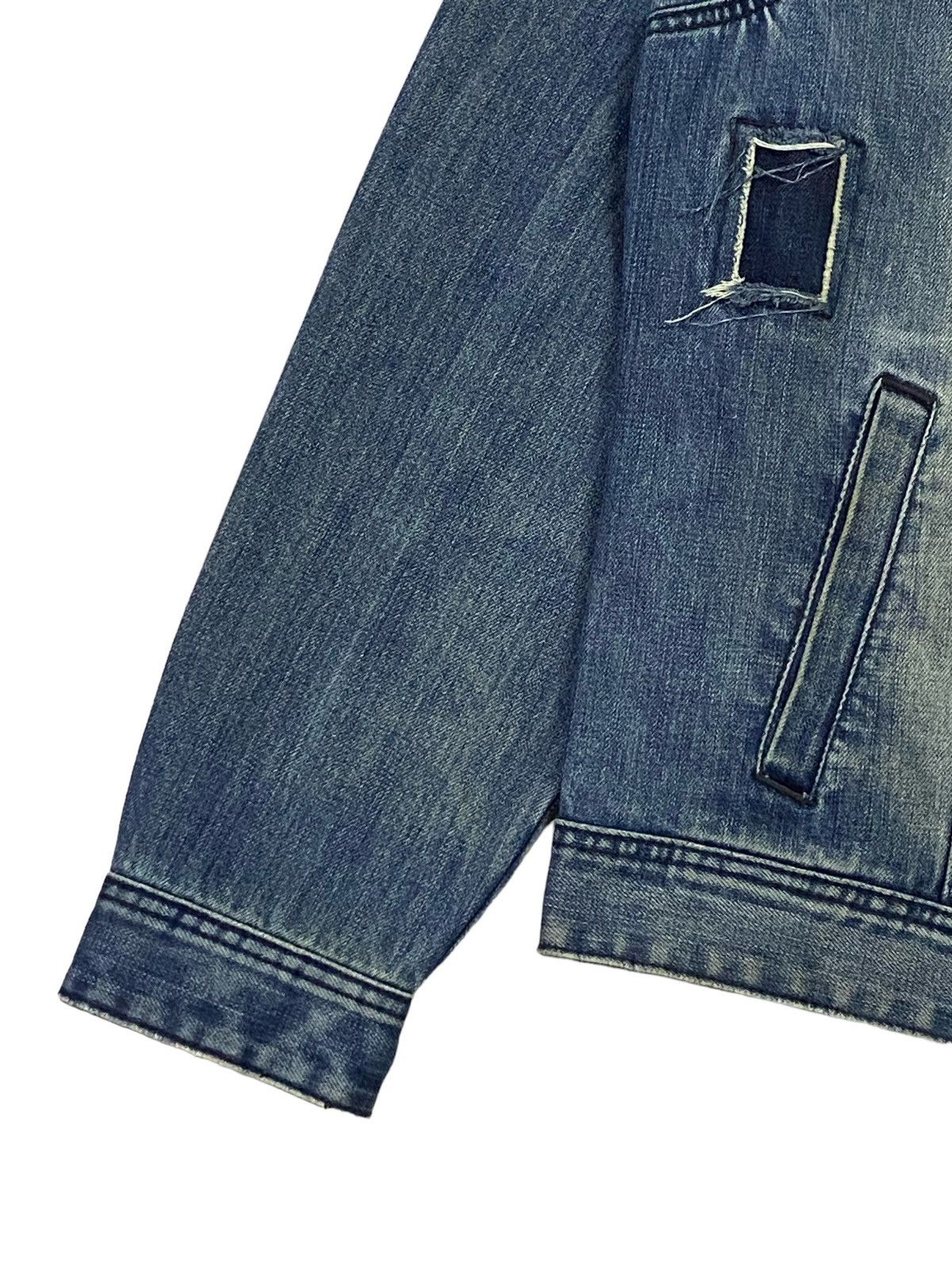 Jean Paul Gaultier Jean Paul Glaultier Distressed Denim Jacket Size US XL / EU 56 / 4 - 15 Thumbnail
