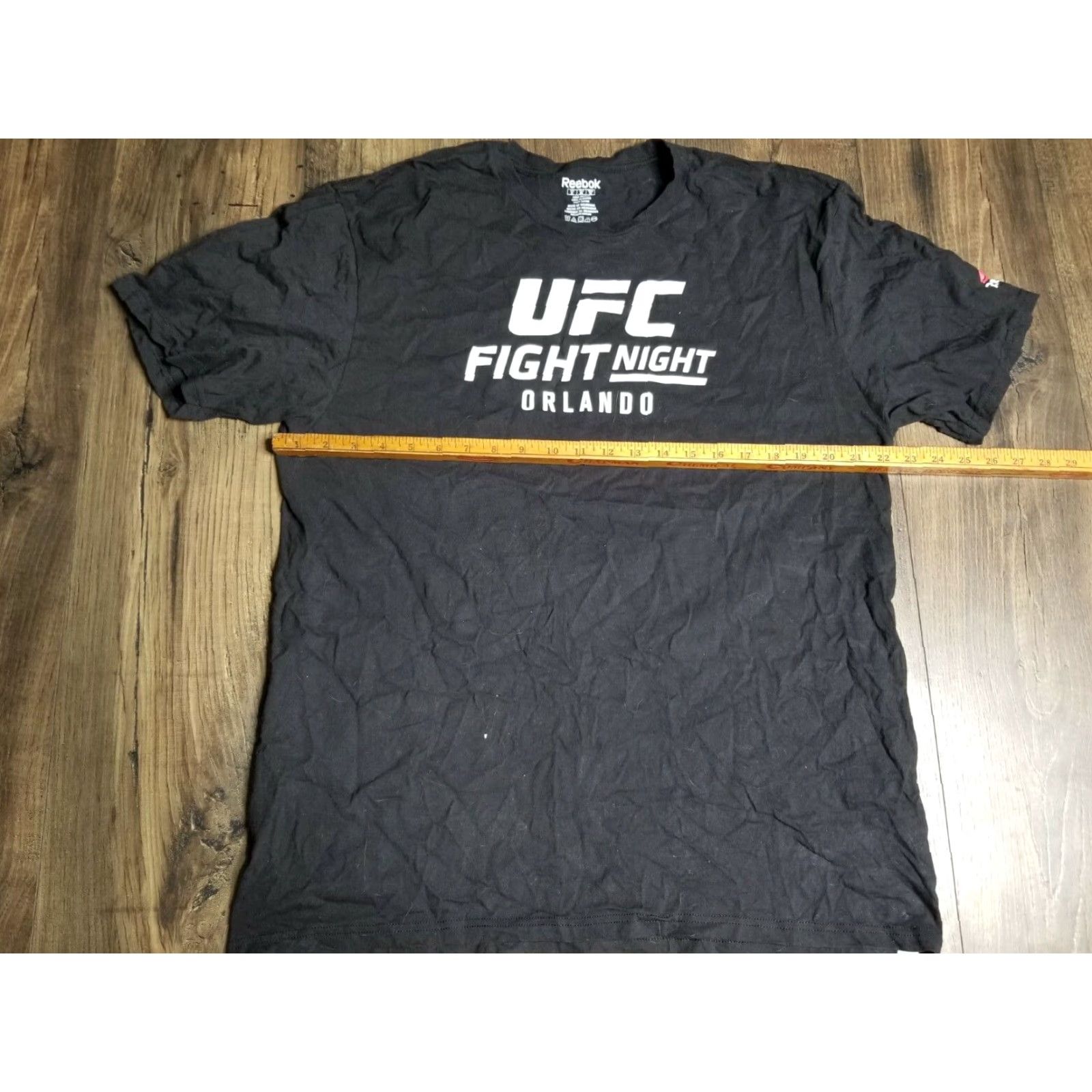 Reebok VINTAGE Reebok UFC Dos Anjos vs Cowboy 2 T Shirt – Men XL Black, Short Sleeve, 2-Sided Distressed MMA Shirt Size US XL / EU 56 / 4 - 2 Thumbnail