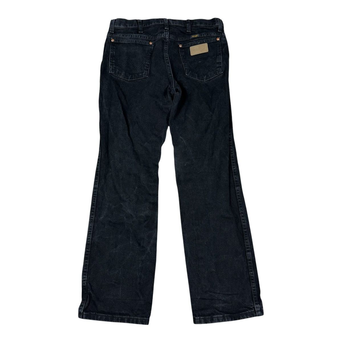 Wrangler Wrangler A102 Straight Leg Black Denim Jeans Men's 33x30 Size US 33 - 1 Thumbnail