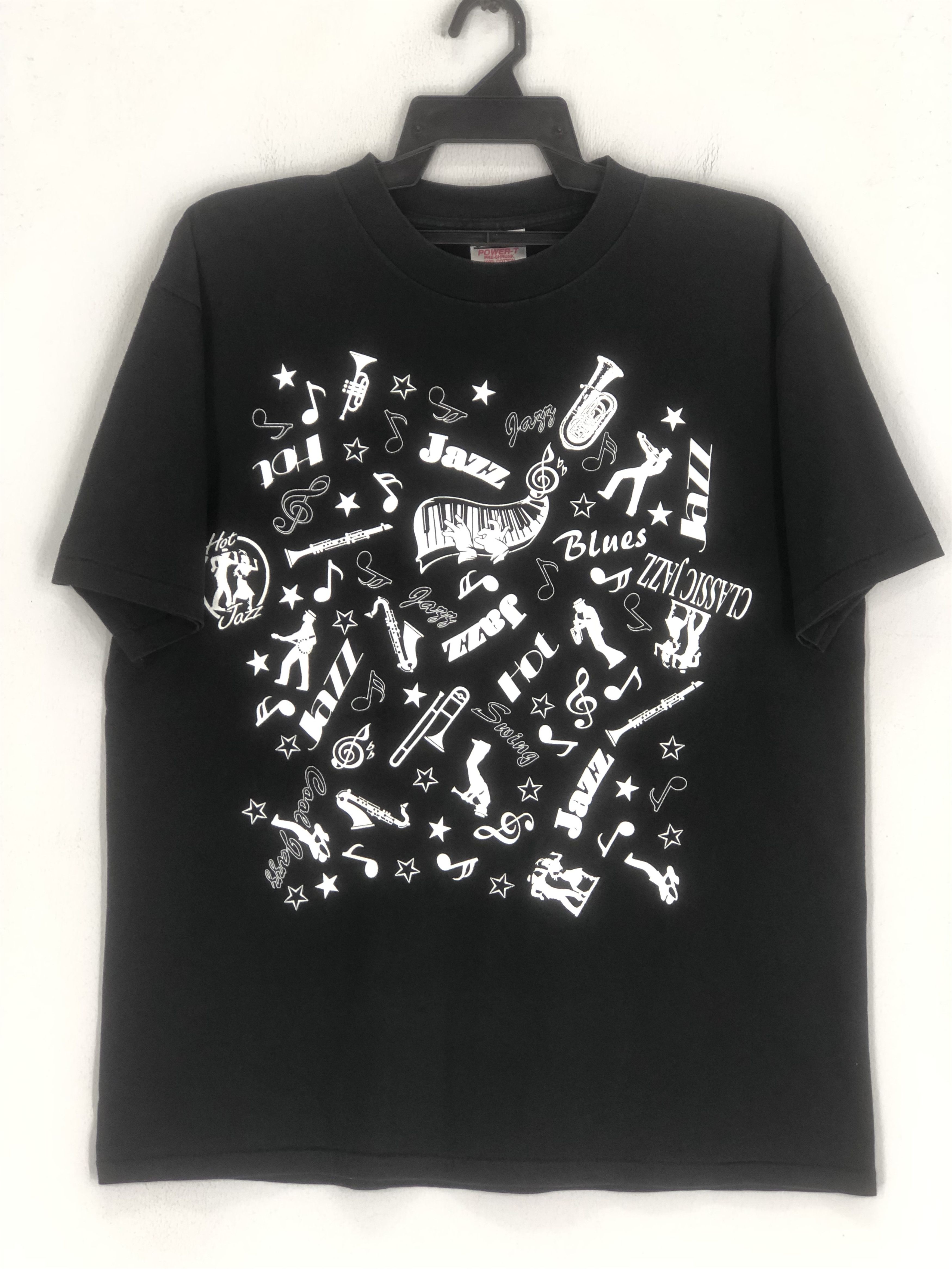 Vintage Vintage 90s Jazz And Blues Musical Tee Size US L / EU 52-54 / 3 - 1 Thumbnail