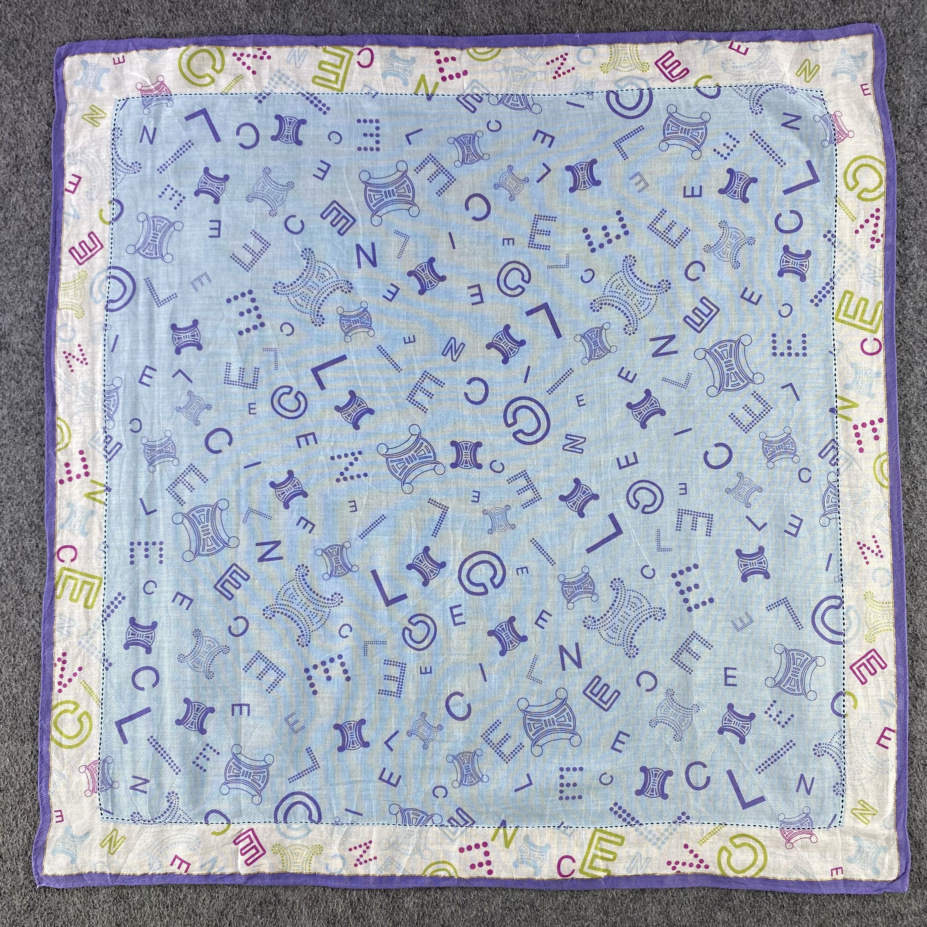 Celine × Vintage Celine Handkerchief/Neckerchief/Bandana HC525 Size ONE SIZE - 1 Thumbnail