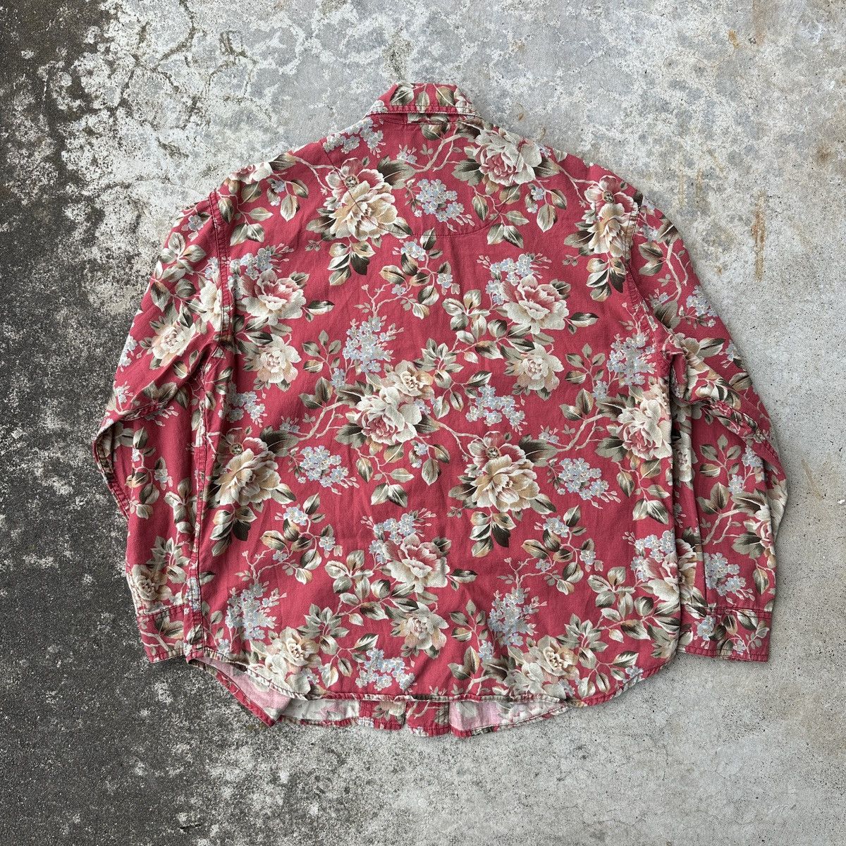 Vintage 90s Lia wear floral flowers button up shirt allover print Size US S / EU 44-46 / 1 - 2 Thumbnail