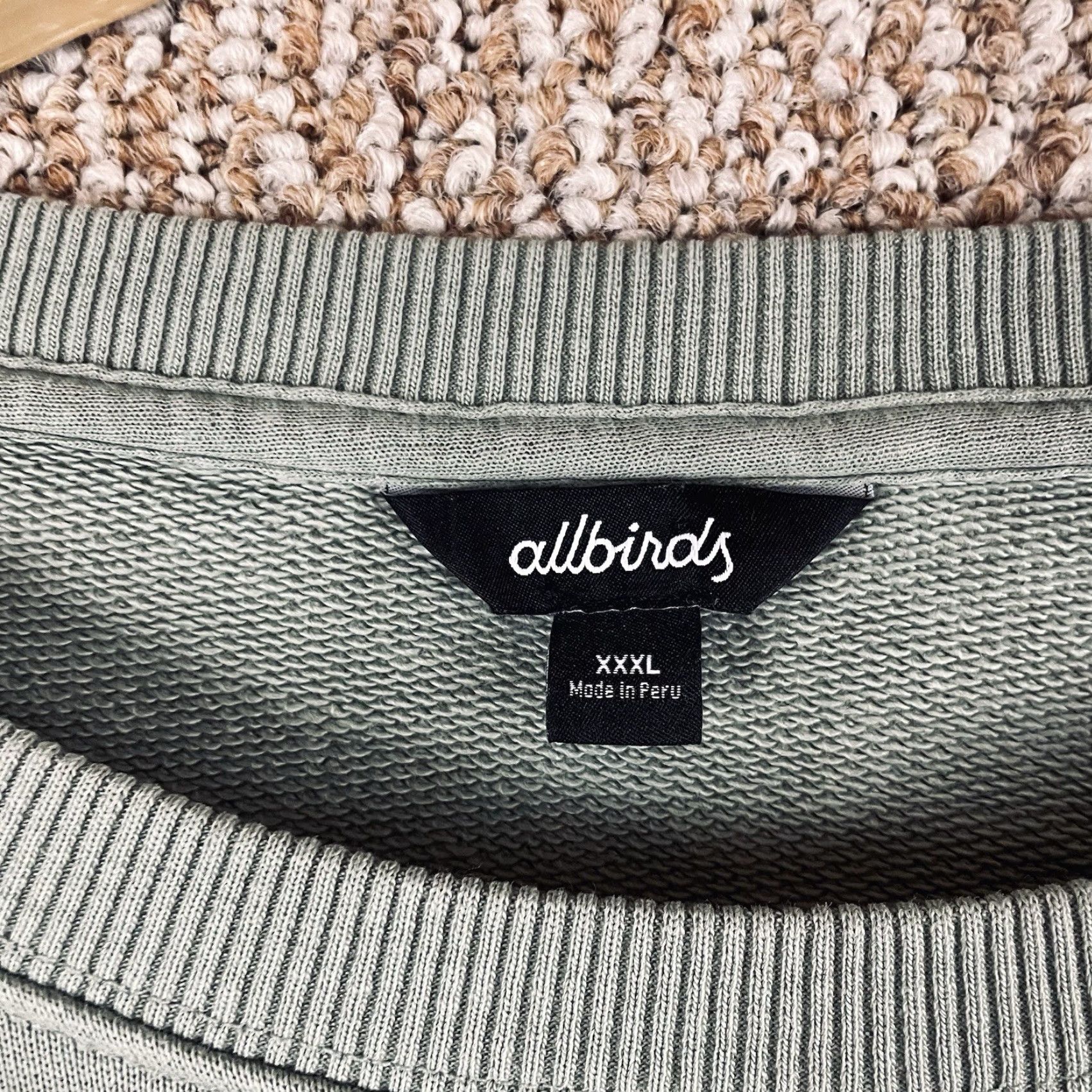 Allbirds Allbirds Sweatshirt 3XL (fits 2XL) Pullover Crewneck Green Logo Fleece Cotton Blend Long Sleeve Men Cardboard? Size US XXL / EU 58 / 5 - 4 Thumbnail