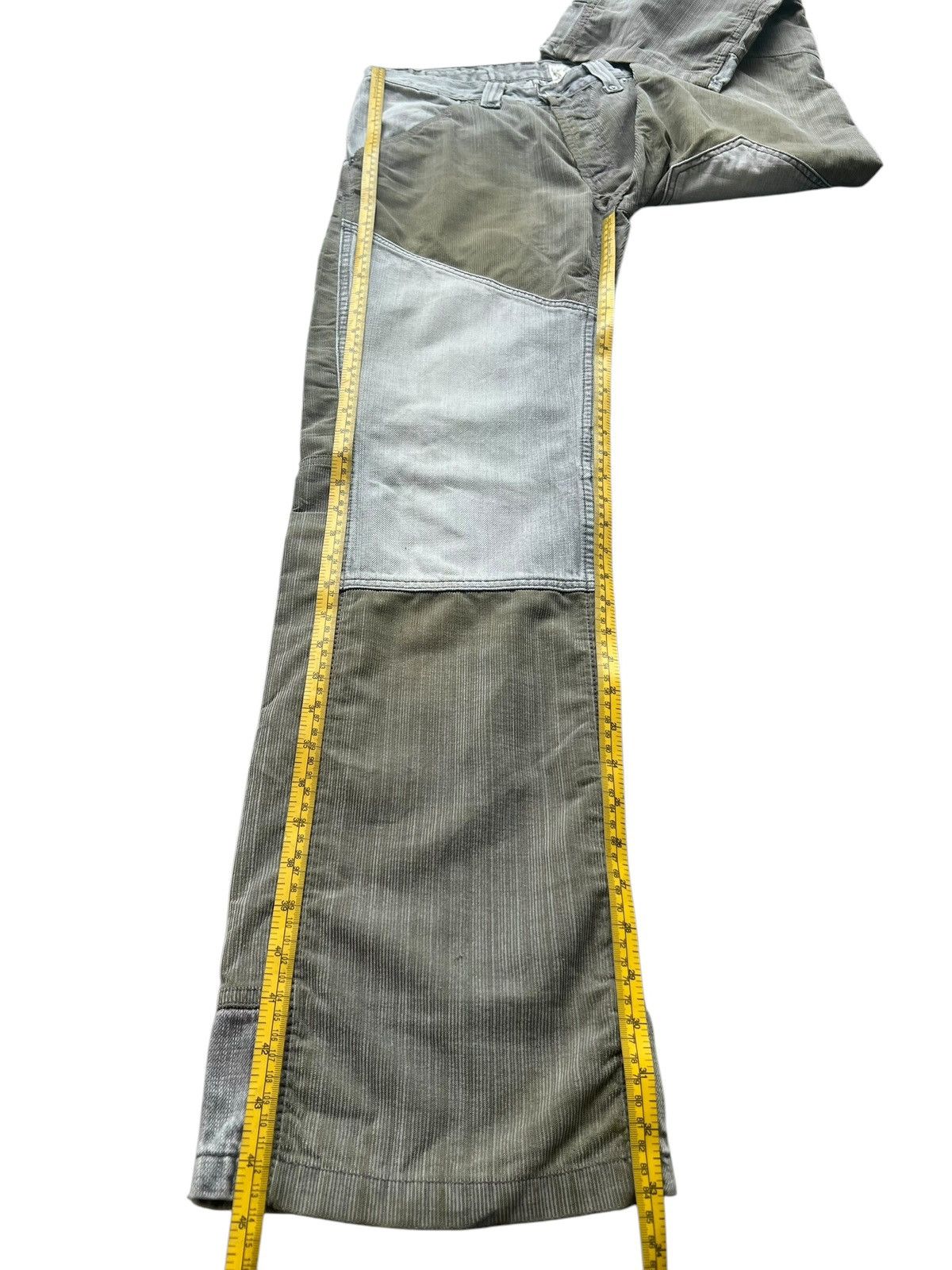 Beauty Beast × Japanese Brand Teddy Smith Patchwork Wide Corduroy Baggy Pants 31x33 Size US 31 - 13 Thumbnail