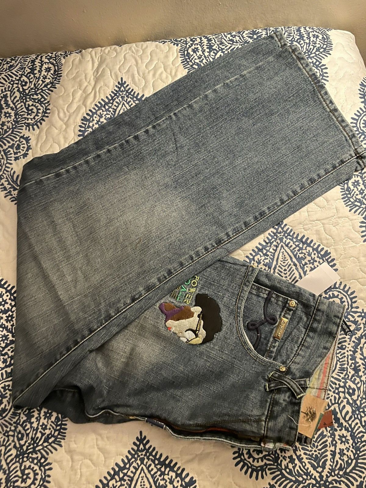LRG × Vintage New LR Geans Size 36x34 Jeans LRG Embroidered Pockets Baggy Size US 36 / EU 52 - 8 Thumbnail