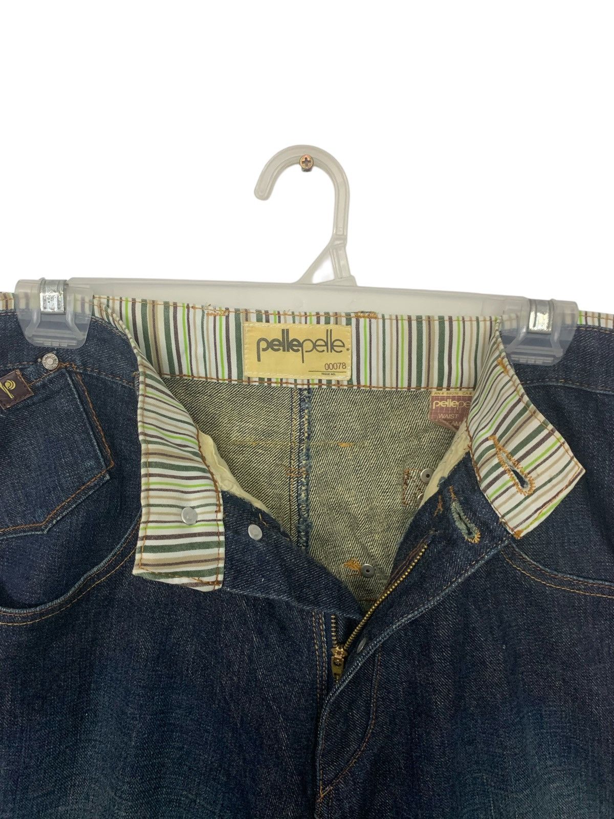 Pelle Pelle × Vintage Rare Vintage Pelle Pelle Buckle Back Baggy Style Jeans Size US 35 - 4 Thumbnail