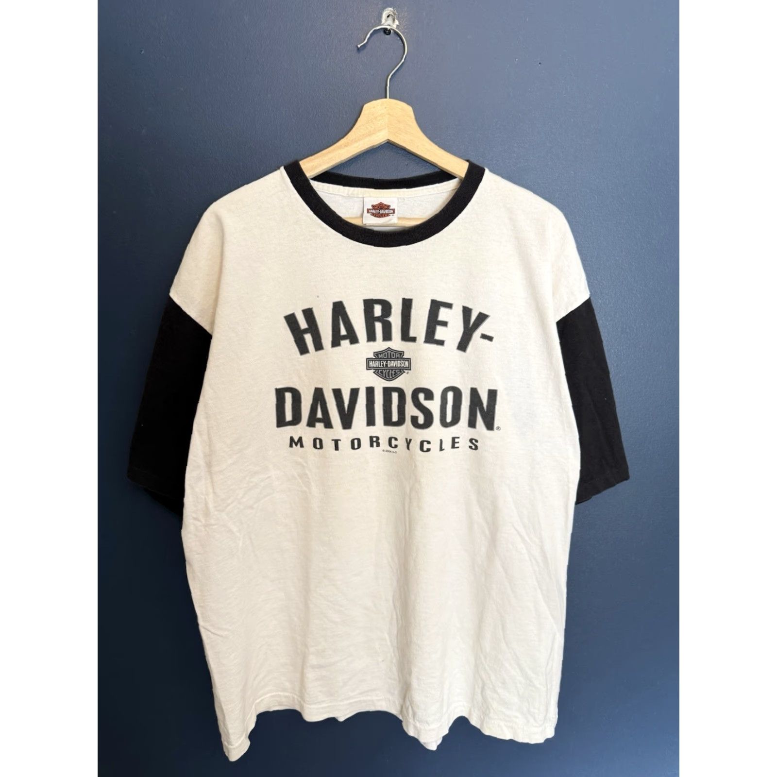Harley Davidson Harley-Davidson Shirt XL Men White Cotton Biker T-Shirt Y2K Vintage Size US XL / EU 56 / 4 - 3 Thumbnail