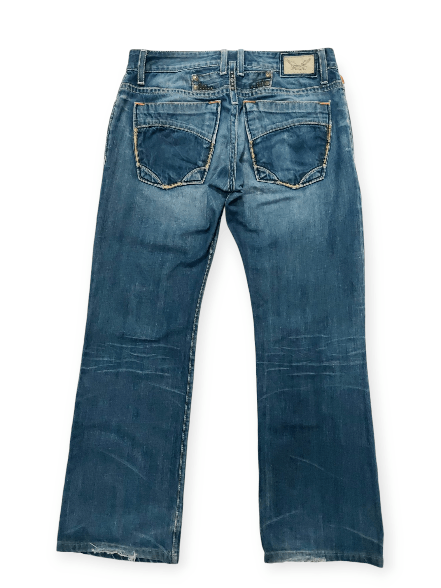 Robins Jeans Robins Jeans Flare Buckle Back Denim Size US 34 / EU 50 - 1 Thumbnail