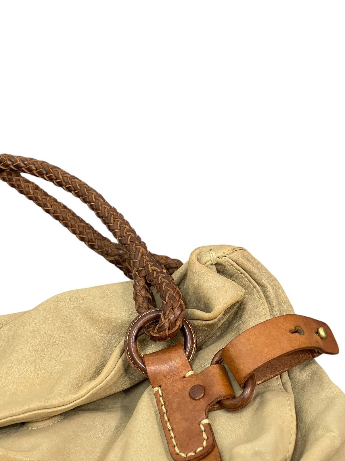 Genuine Leather Full Leather Patina Genten Japan Hand Bag 1🟩8 Size ONE SIZE - 11 Thumbnail