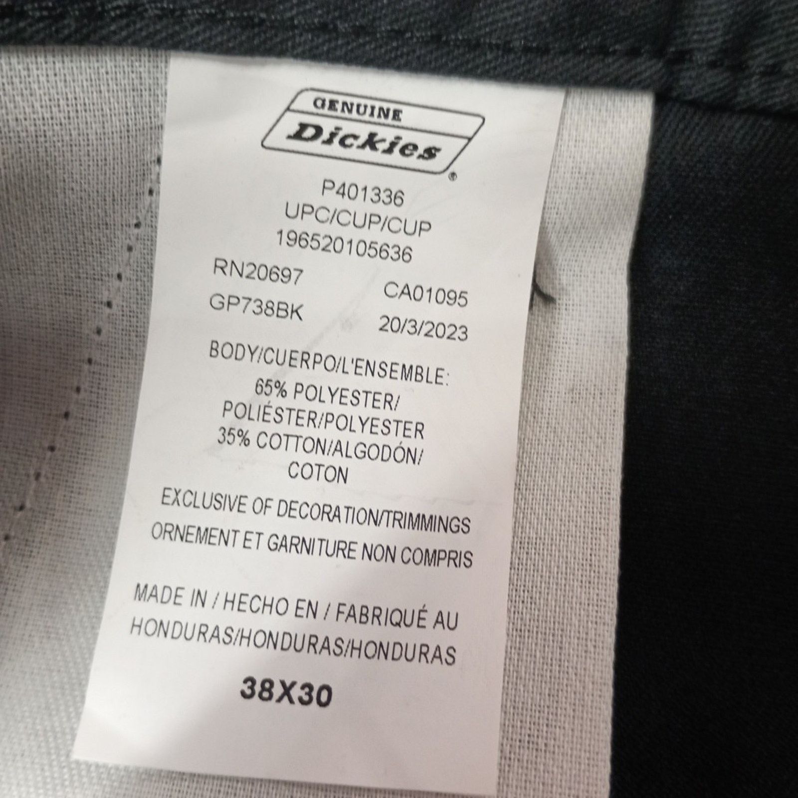 Dickies Dickies Loose Fit Double Knee Work Pants Men's 38x30 Black Size US 38 / EU 54 - 5 Thumbnail