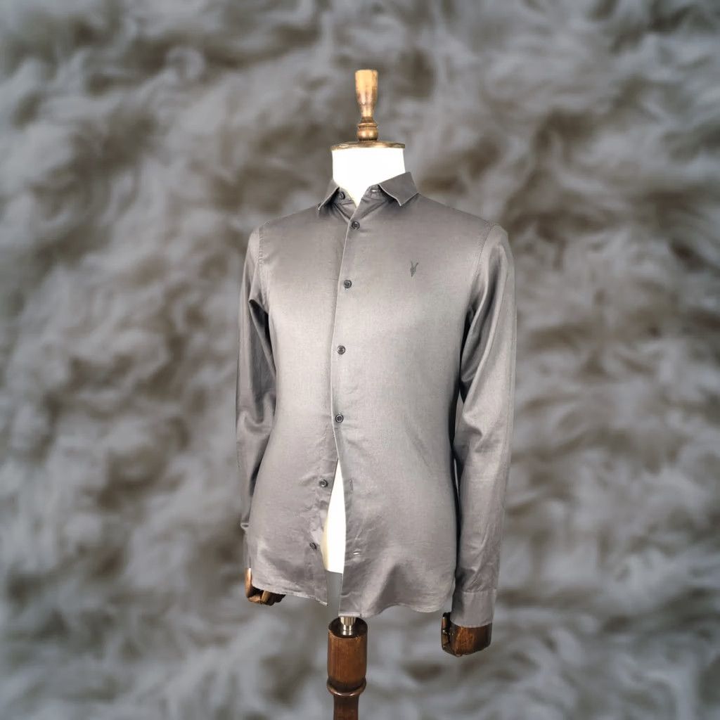 Allsaints AllSaints Bixby LS Shirt Cotton Men's Size S Brown Size US S / EU 44-46 / 1 - 1 Thumbnail