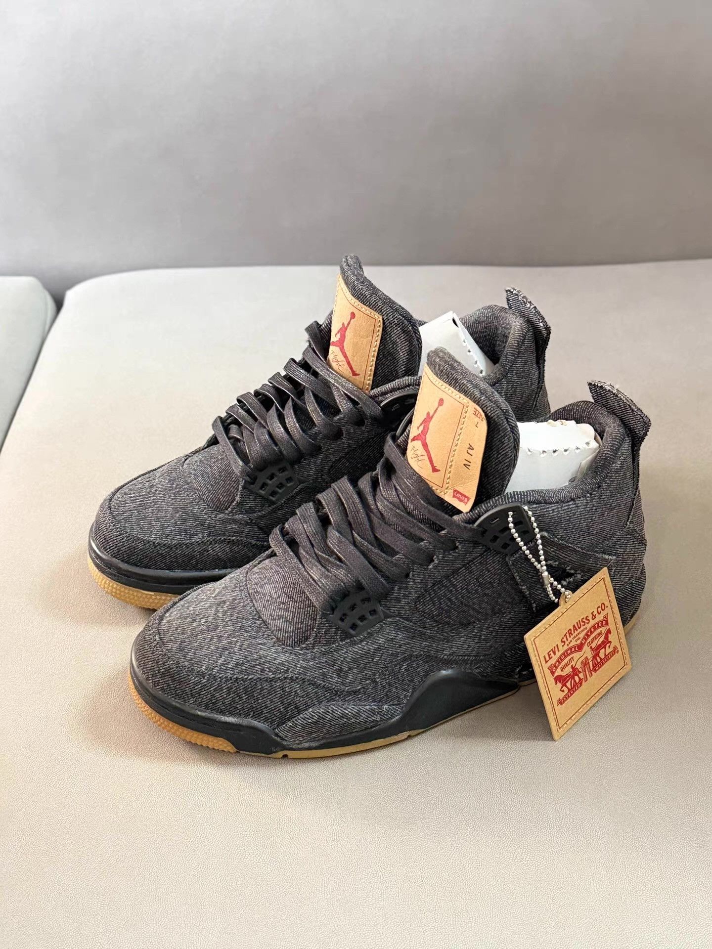 Levi's Levi's x Jordan Air Jordan 4 collaborativebasketballshoesＱ20 Size US 7 / EU 40 - 1 Thumbnail
