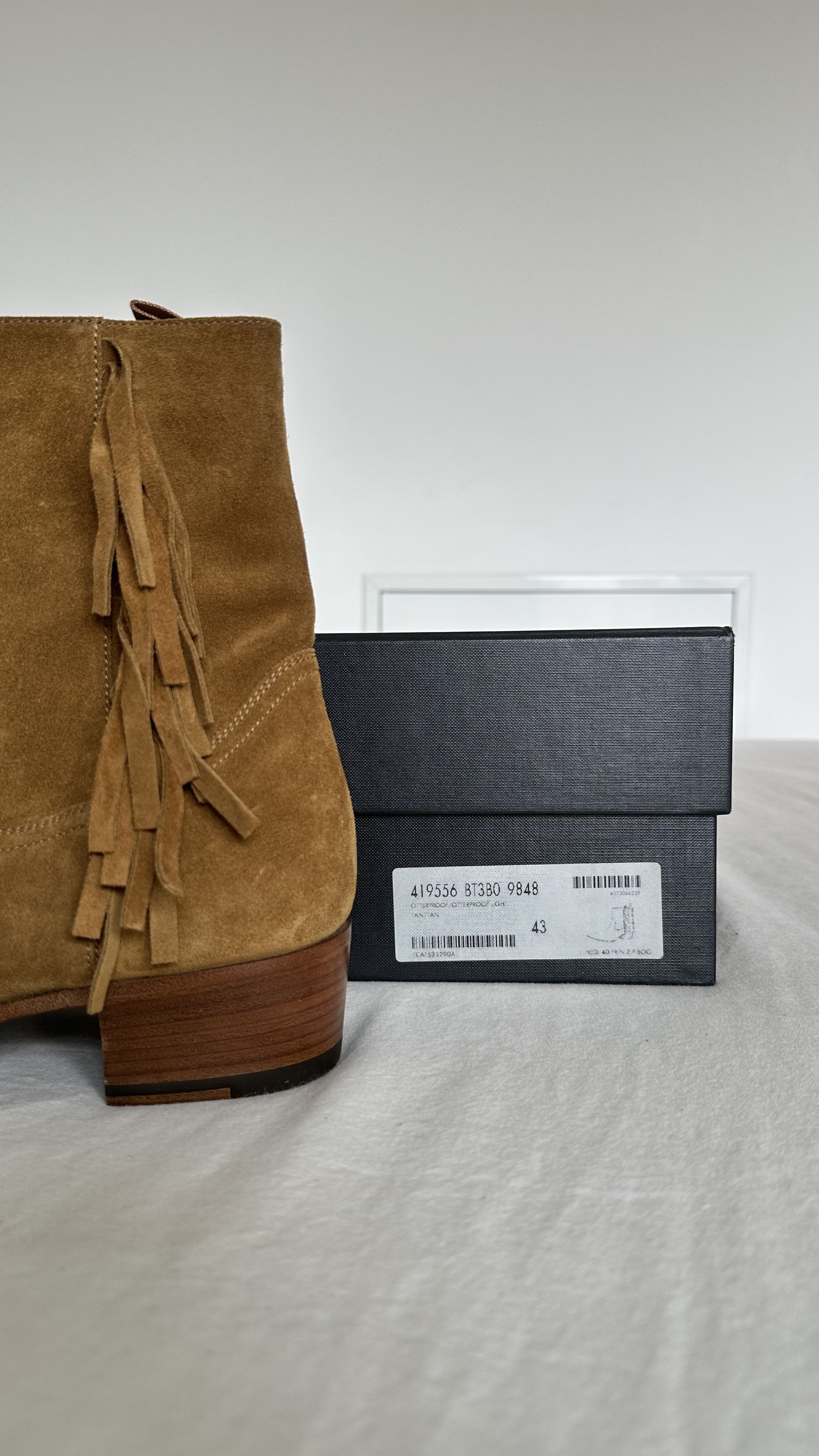 Saint Laurent Paris SLP Fringe Boots Size US 10 / EU 43 - 3 Thumbnail