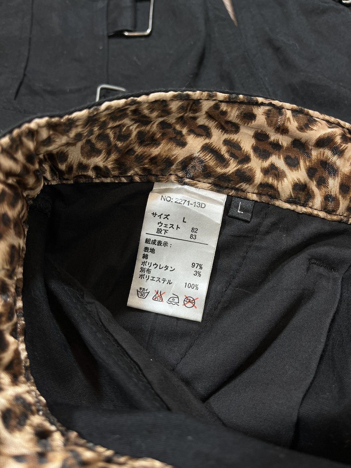 If Six Was Nine × Japanese Brand Berning Sho Leopard Strap Bondage Pants Size US 31 - 10 Thumbnail