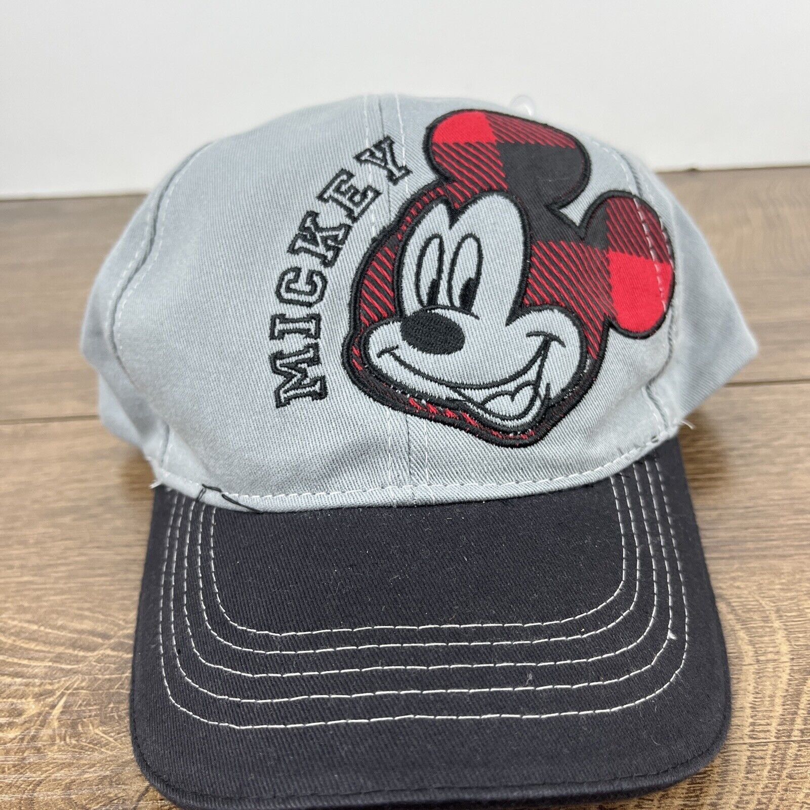 Other Mickey Mouse Hat Mickey Mouse Gray Hat Adjustable Adult Size Size ONE SIZE - 3 Thumbnail