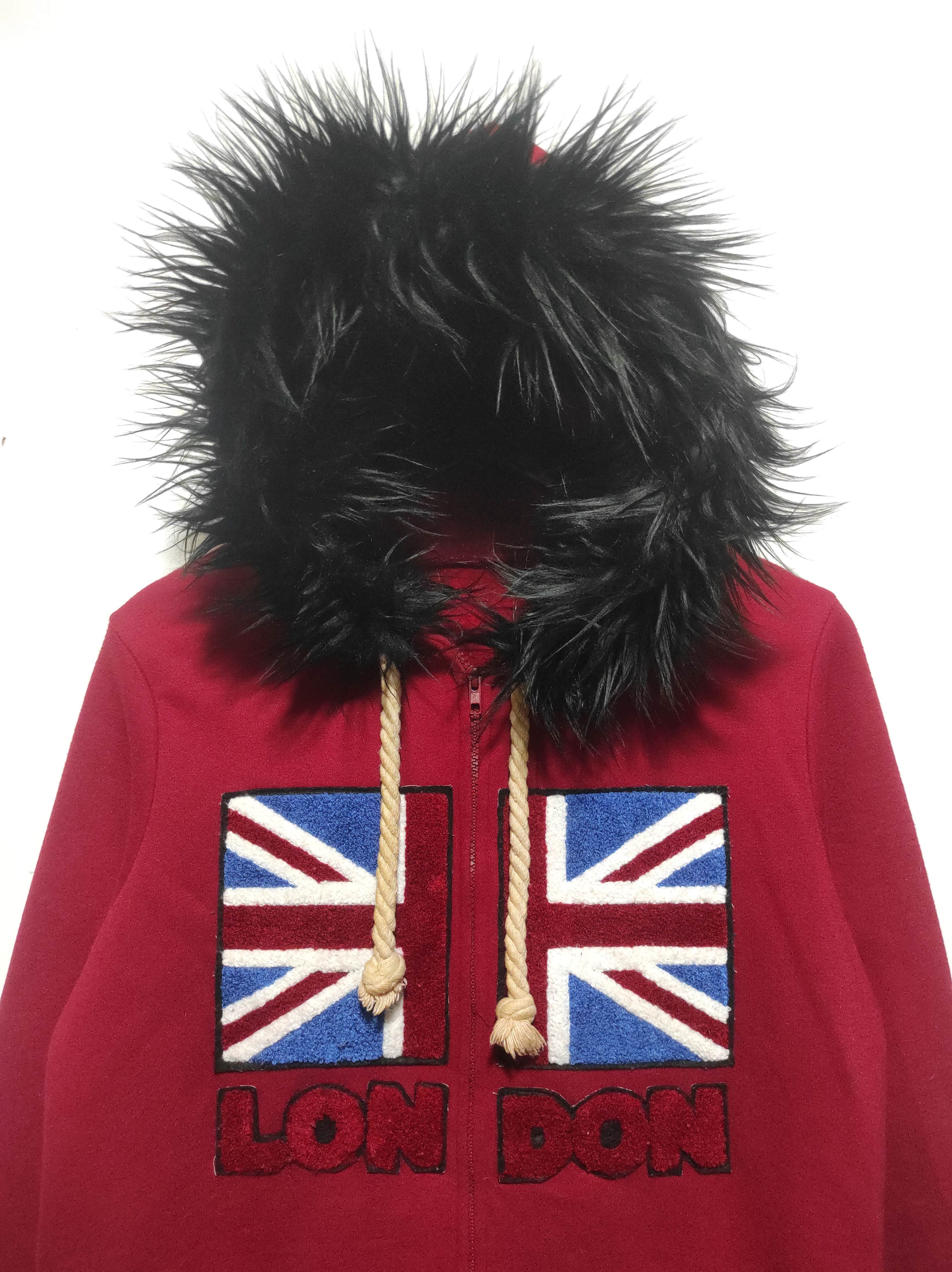 If Six Was Nine London Flag Zip Fur Hoodie IfSixWasNine LGB style Size US S / EU 44-46 / 1 - 3 Thumbnail