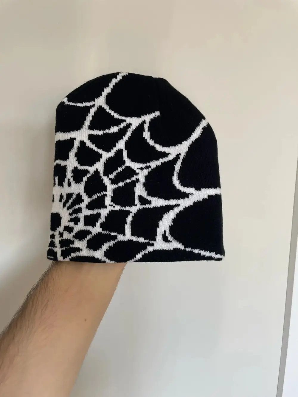 Japanese Brand Spider Web Beanie Hat Size ONE SIZE - 6 Thumbnail