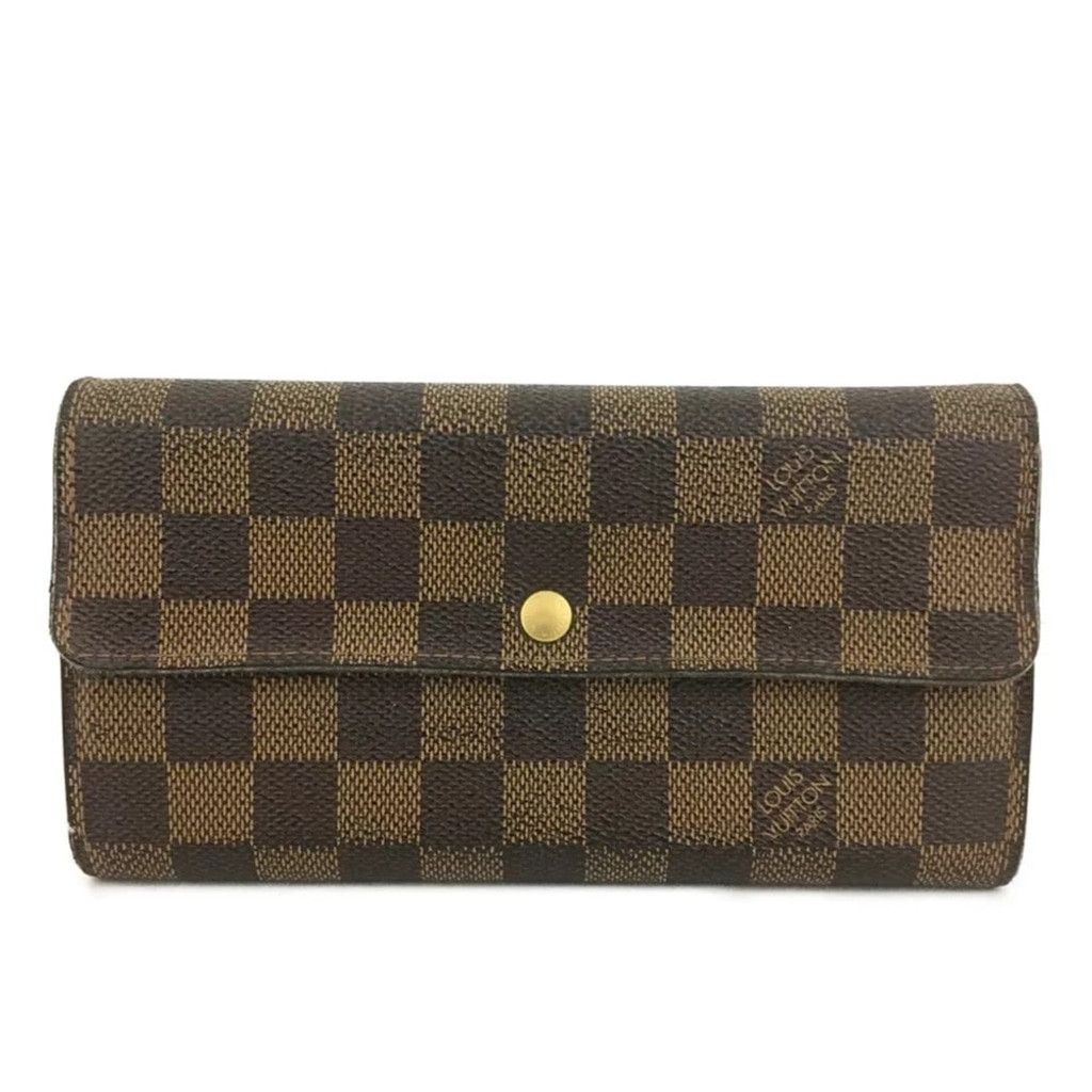 Louis Vuitton Louis Vuitton Damier Porte Feuille Sarah Long Wallet Brown Size ONE SIZE - 9 Thumbnail