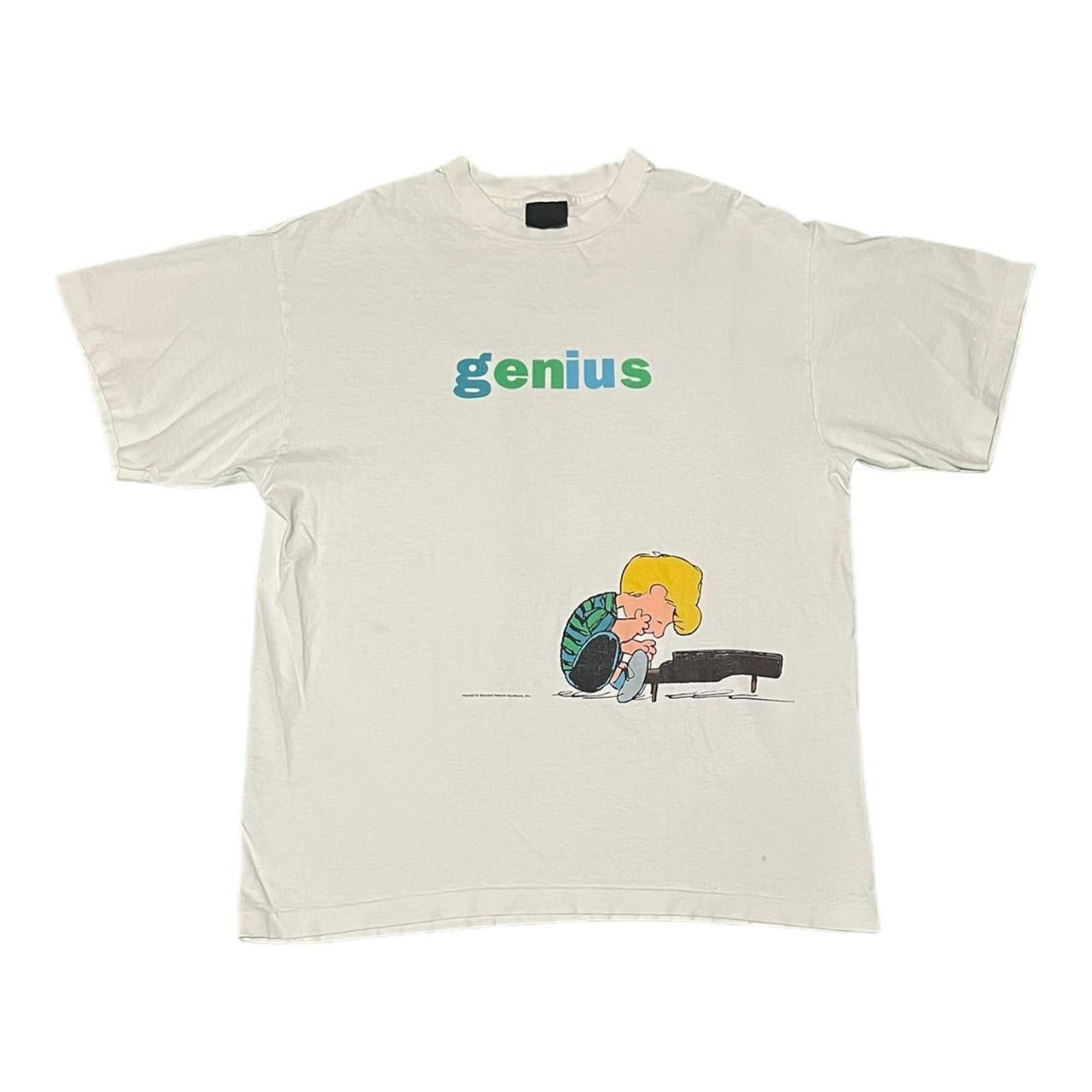 Designer Vintage 90s Genius The Peanuts Schroeder T-shirt (Rare) Size US XL / EU 56 / 4 - 1 Thumbnail