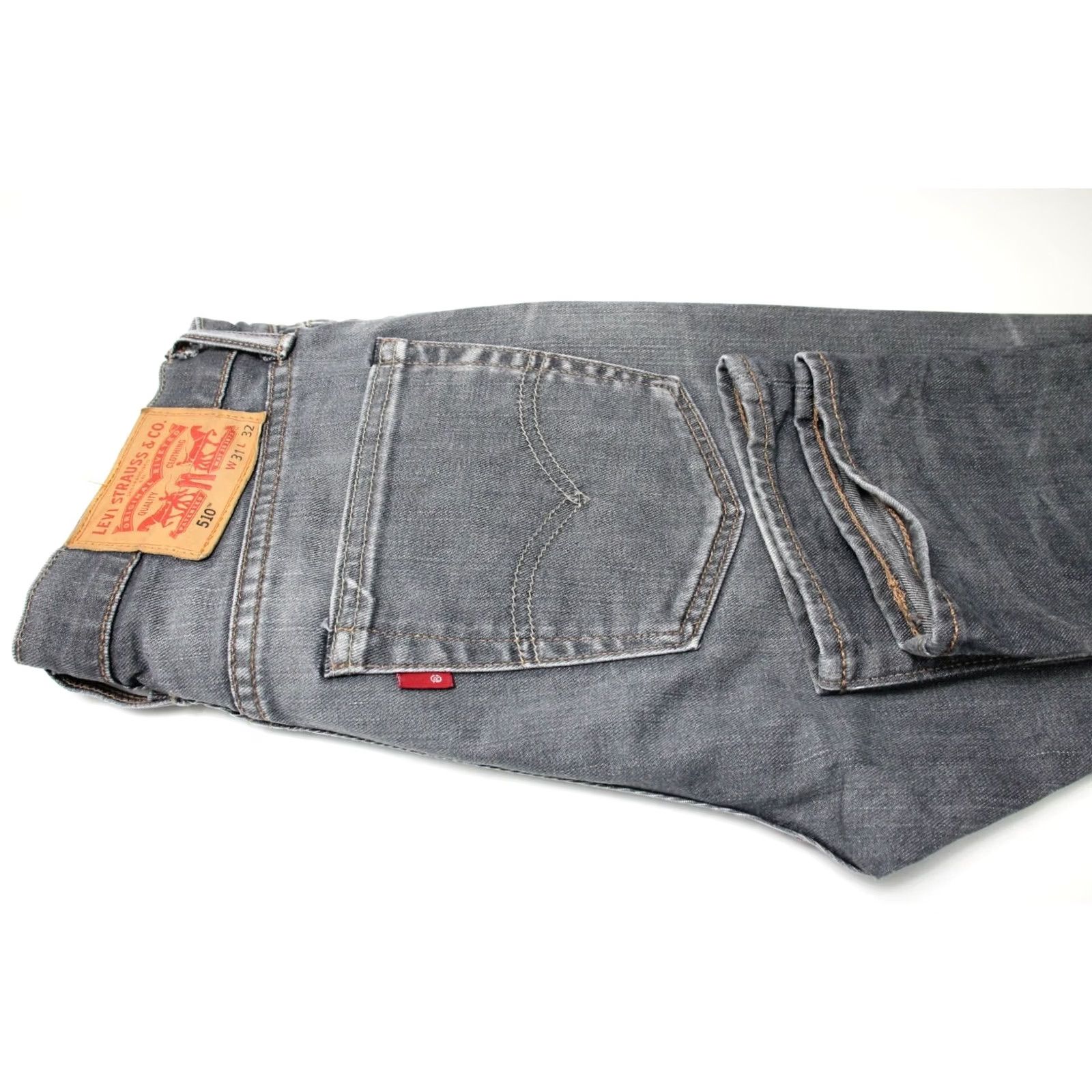 Levi's LEVI'S 510 Jeans Men's W31/L32 Grey Slim Fit Stretch Zip Fly Size US 31 - 5 Thumbnail