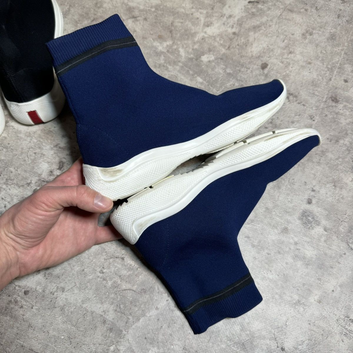 Prada Prada America's Cup Stretch High Sock Sneaker Size US 6 / IT 36 - 8 Thumbnail