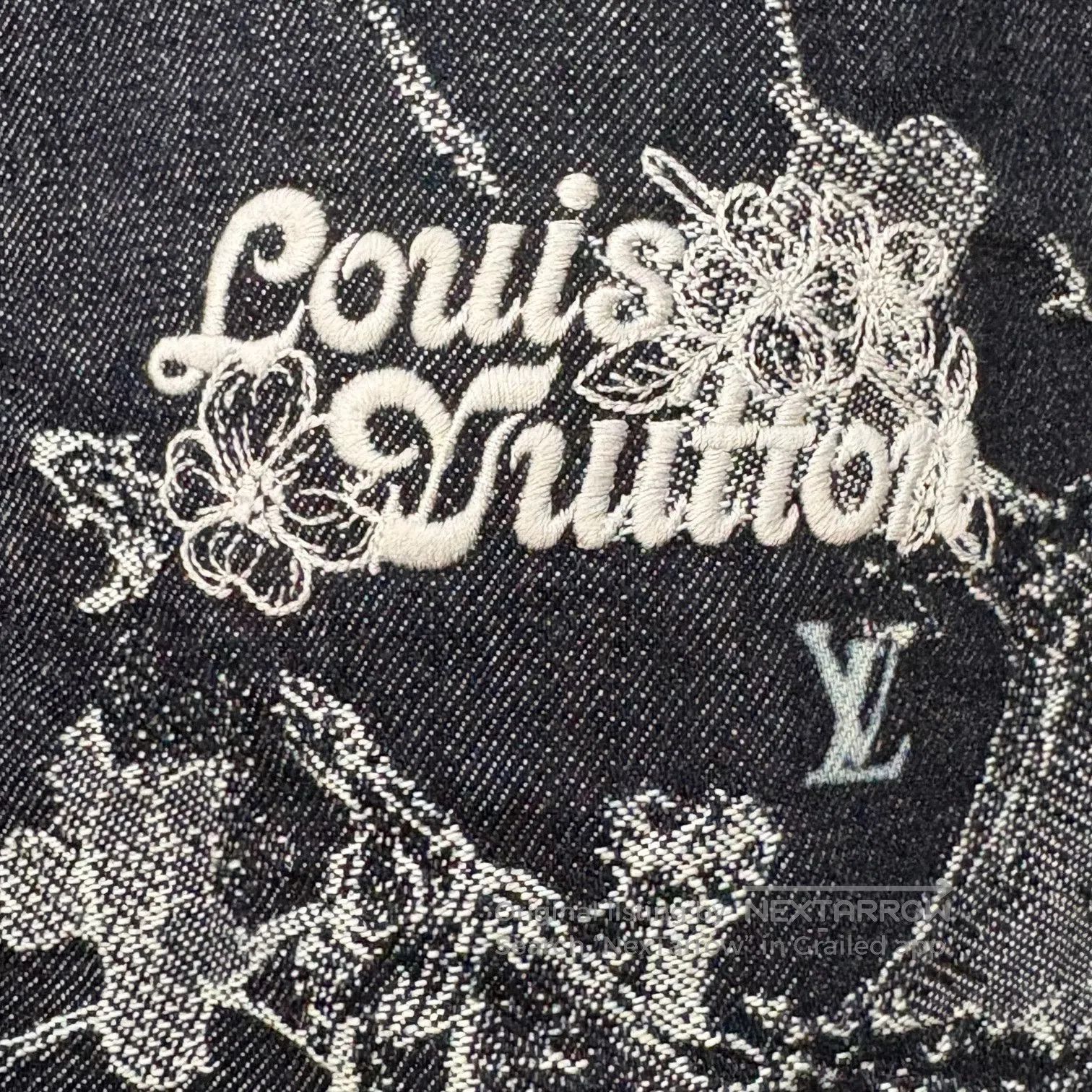 Louis Vuitton Louis Vuitton Floral embroidery logo denim shorts Size 29" - 7 Thumbnail