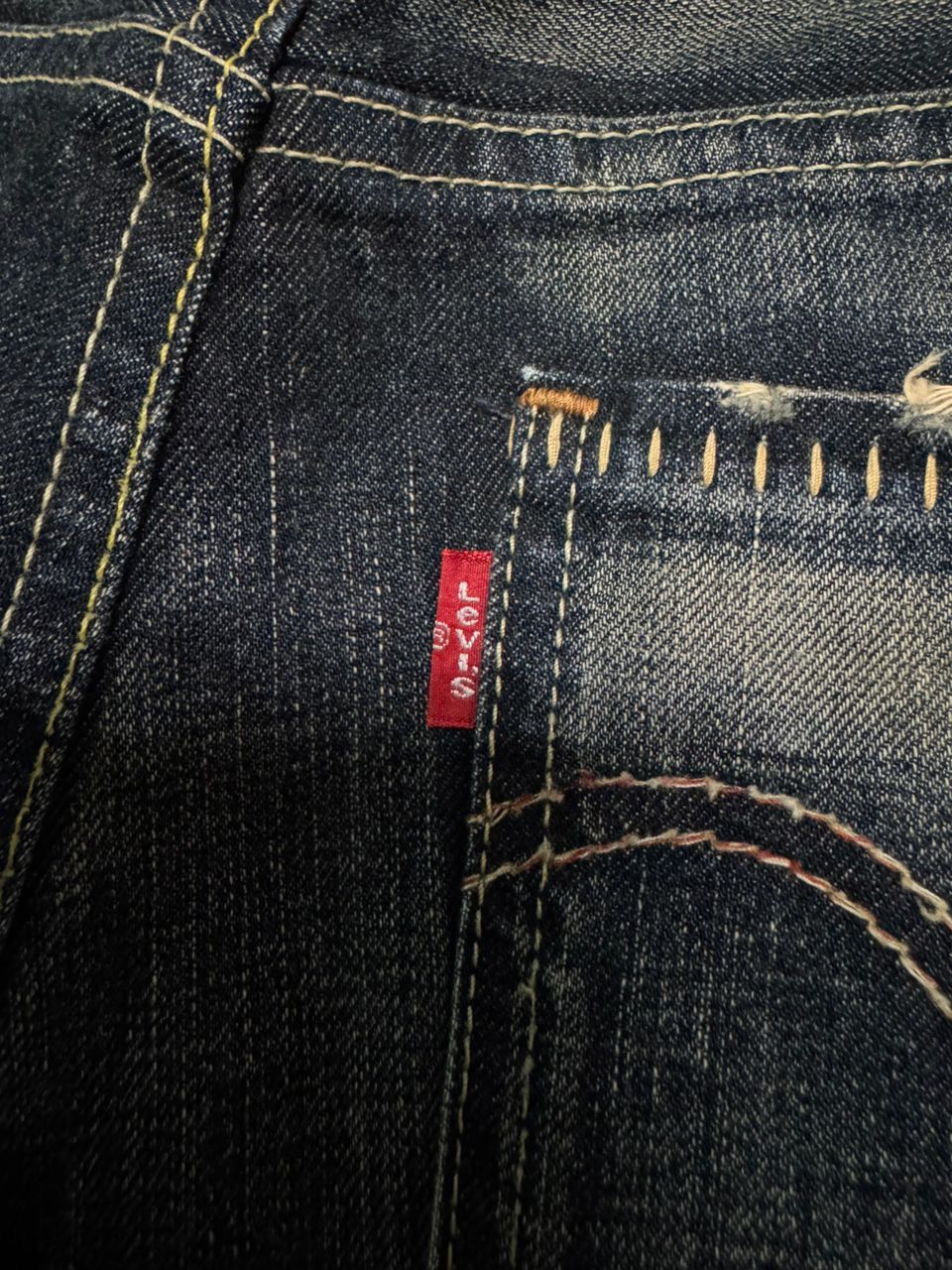 If Six Was Nine Bell Bottom💥90s Levi’s RedLoop Sick Whisker Rusty Bootcut Size US 30 / EU 46 - 19 Thumbnail