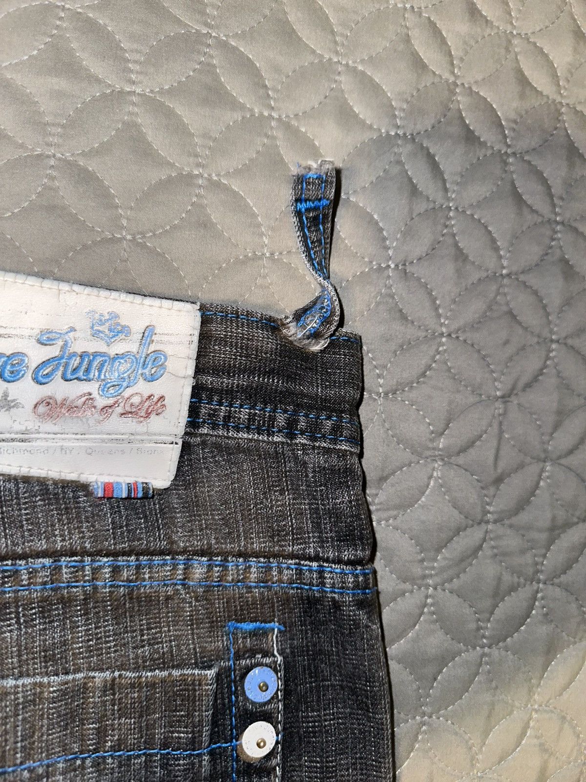 Other 5ive jungle co Black denim w/ blue stitching Size US 34 / EU 50 - 7 Thumbnail