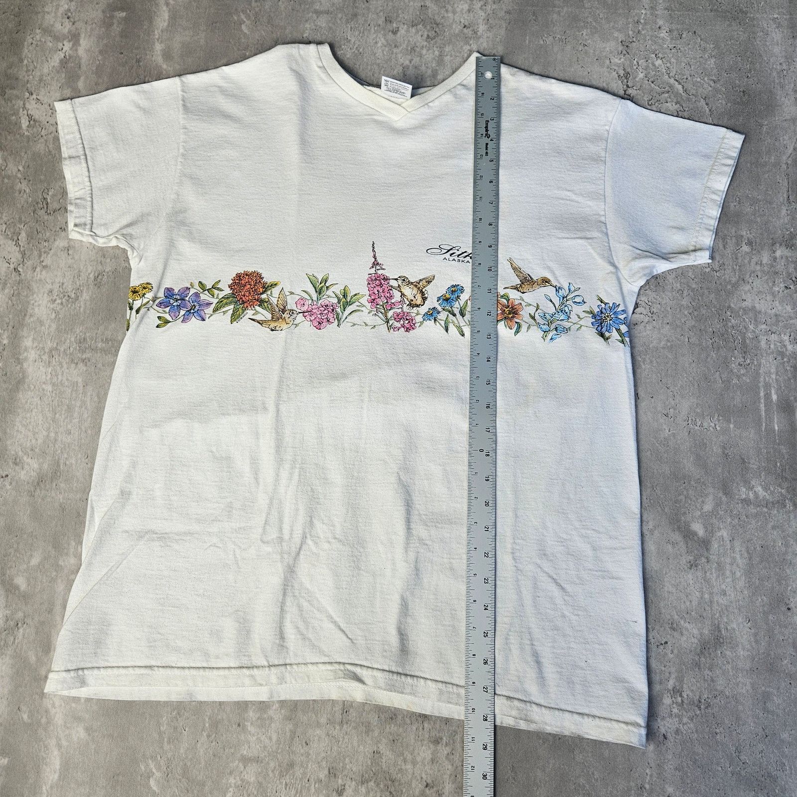 Anvil Vintage 90s Anvil Cottagecore Floral Flower Retro Tee XL Size XL / US 12-14 / IT 48-50 - 4 Thumbnail
