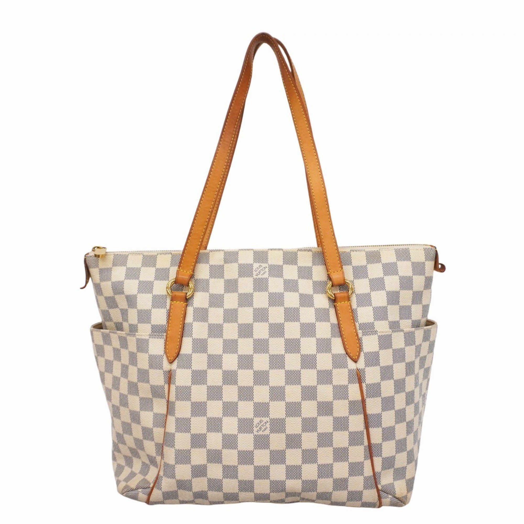 Louis Vuitton Tote Bag Damier Azur Totally Mm N41279 White Women's