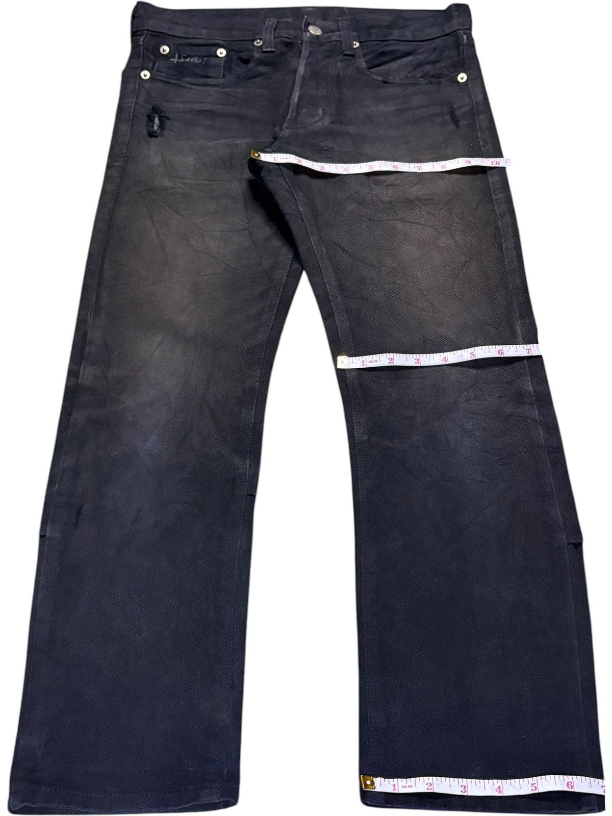 Ksubi Vintage Ksubi Button Fly Faded Wash Distressed Jeans Size US 30 / EU 46 - 13 Thumbnail