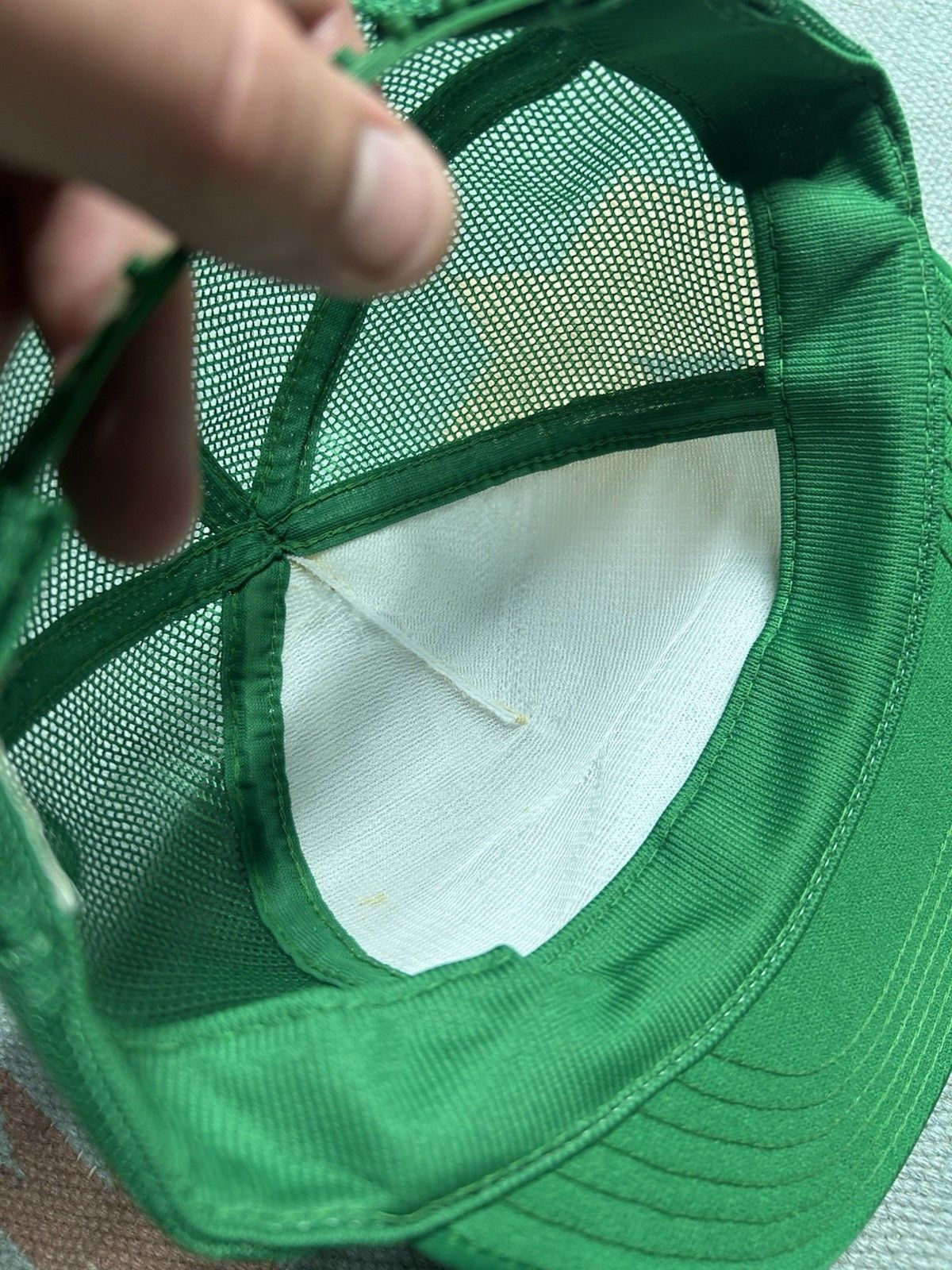 Vintage Vintage 80s trucker hat Essexville Lumber green white USA Size ONE SIZE - 9 Thumbnail