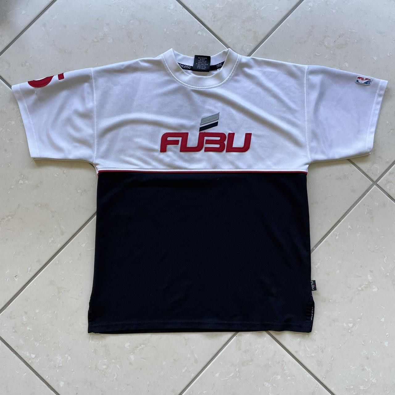 Fubu × Vintage Vintage Y2K 2000's 90's FUBU NBA White Baggy Jersey Size US L / EU 52-54 / 3 - 1 Thumbnail