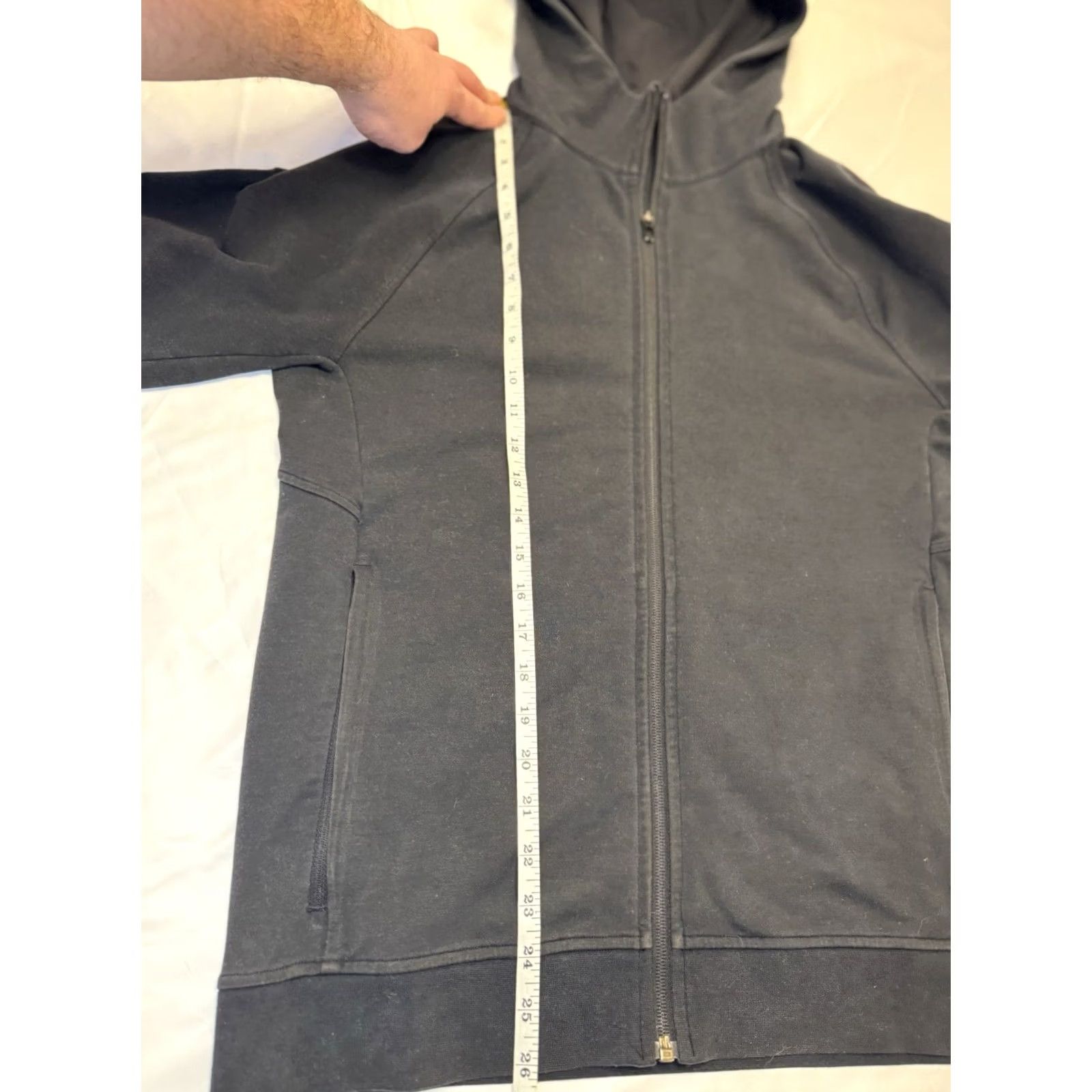 Lululemon Lululemon City Sweat Black Thermo Full Zip Hoodie Performance Mens M Full Zip Hooded Pockets Logo Zipper Fall Winter Spring Size US M / EU 48-50 / 2 - 7 Thumbnail
