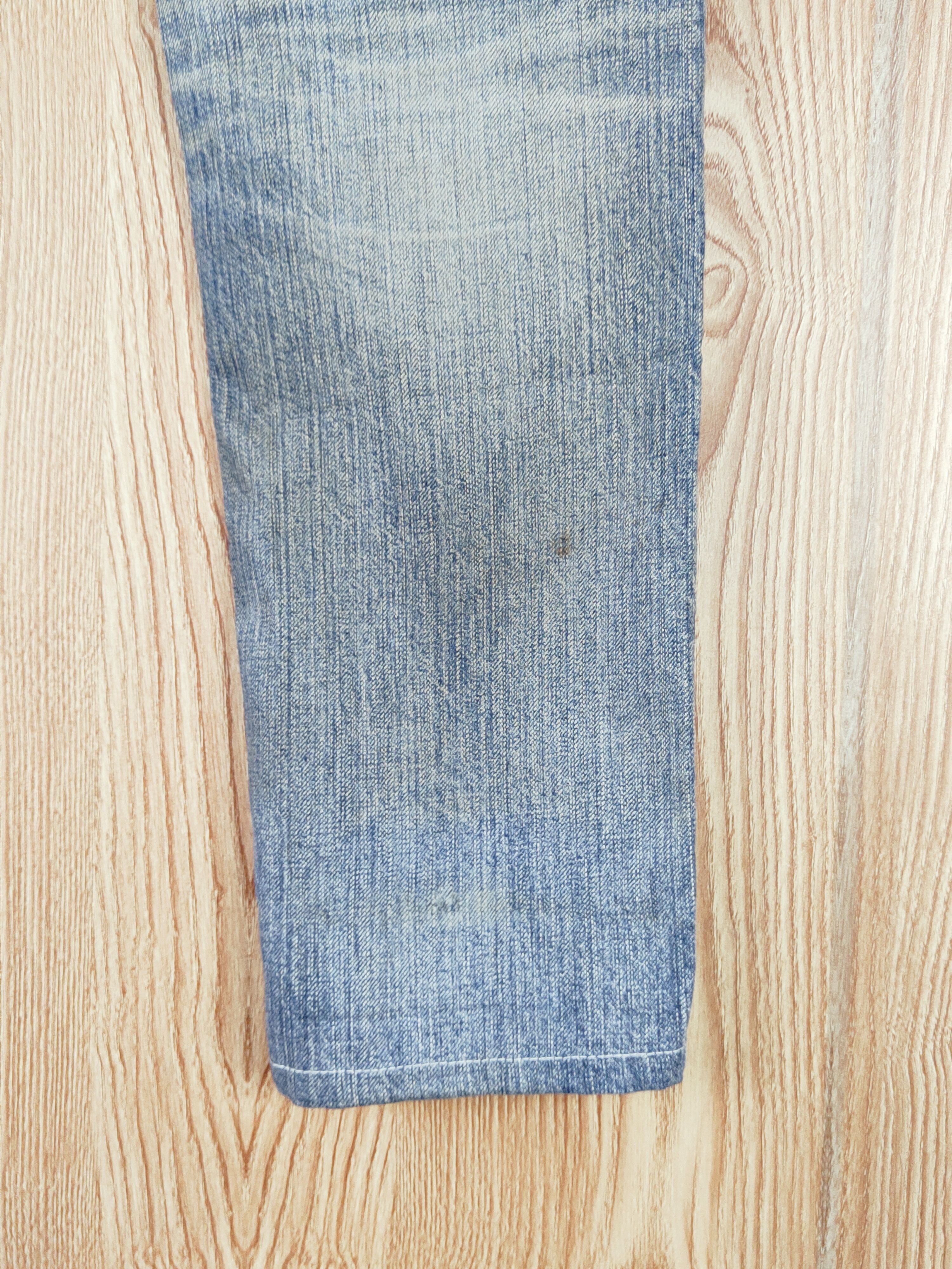 Edwin Edwin Blue Faded Distressed Ripped Jeans #W234 Size 28" / US 6 / IT 42 - 14 Thumbnail