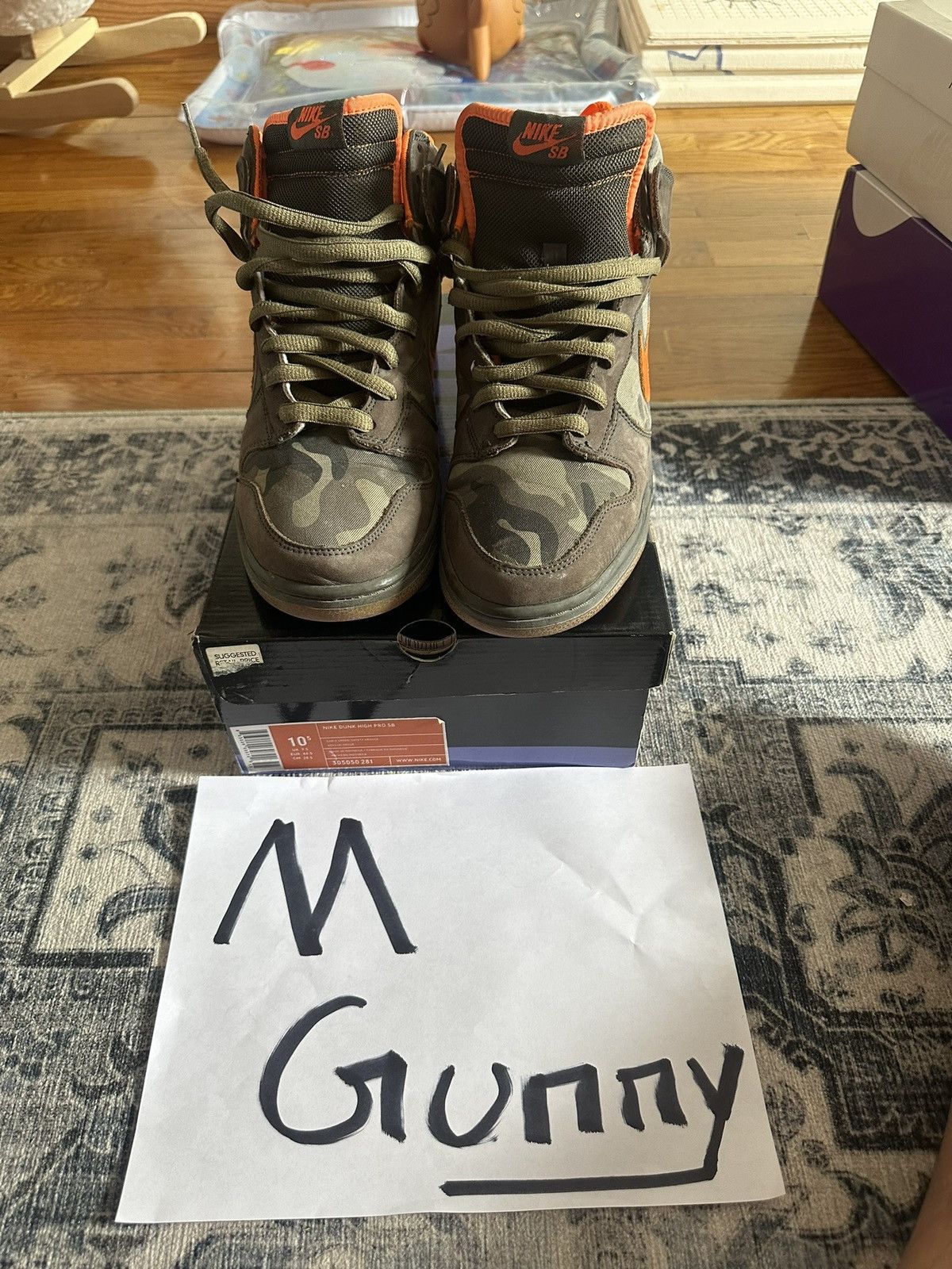 Nike Nike SB Dunk High Brian Anderson Camo Size 10.5 Size US 10.5 / EU 43-44 - 1 Thumbnail