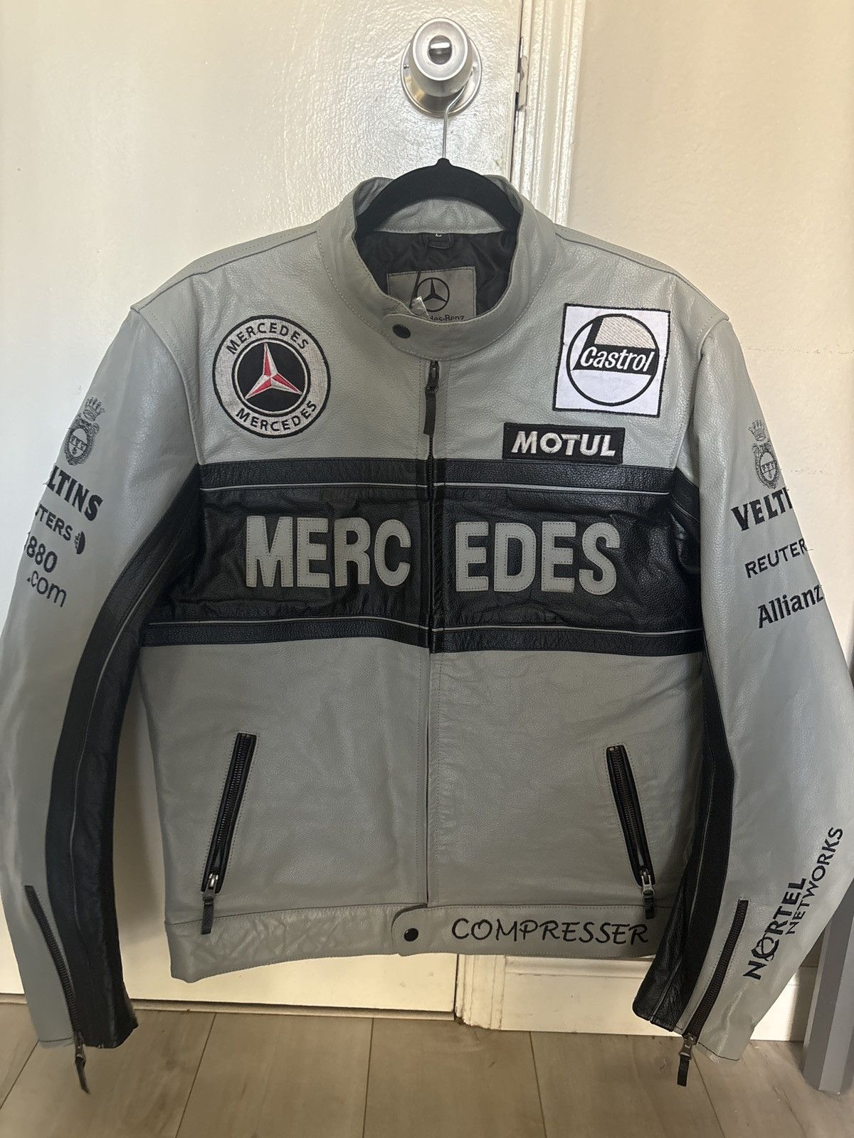 Mercedes Leather Racing Jacket